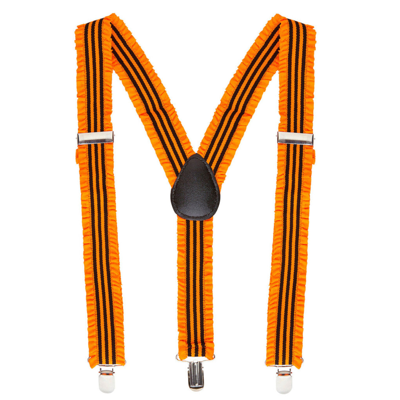 Op deze afbeelding zie je een Accessoires, van het merk Widmann. Raderboot Bretels Oranje Met Plooien