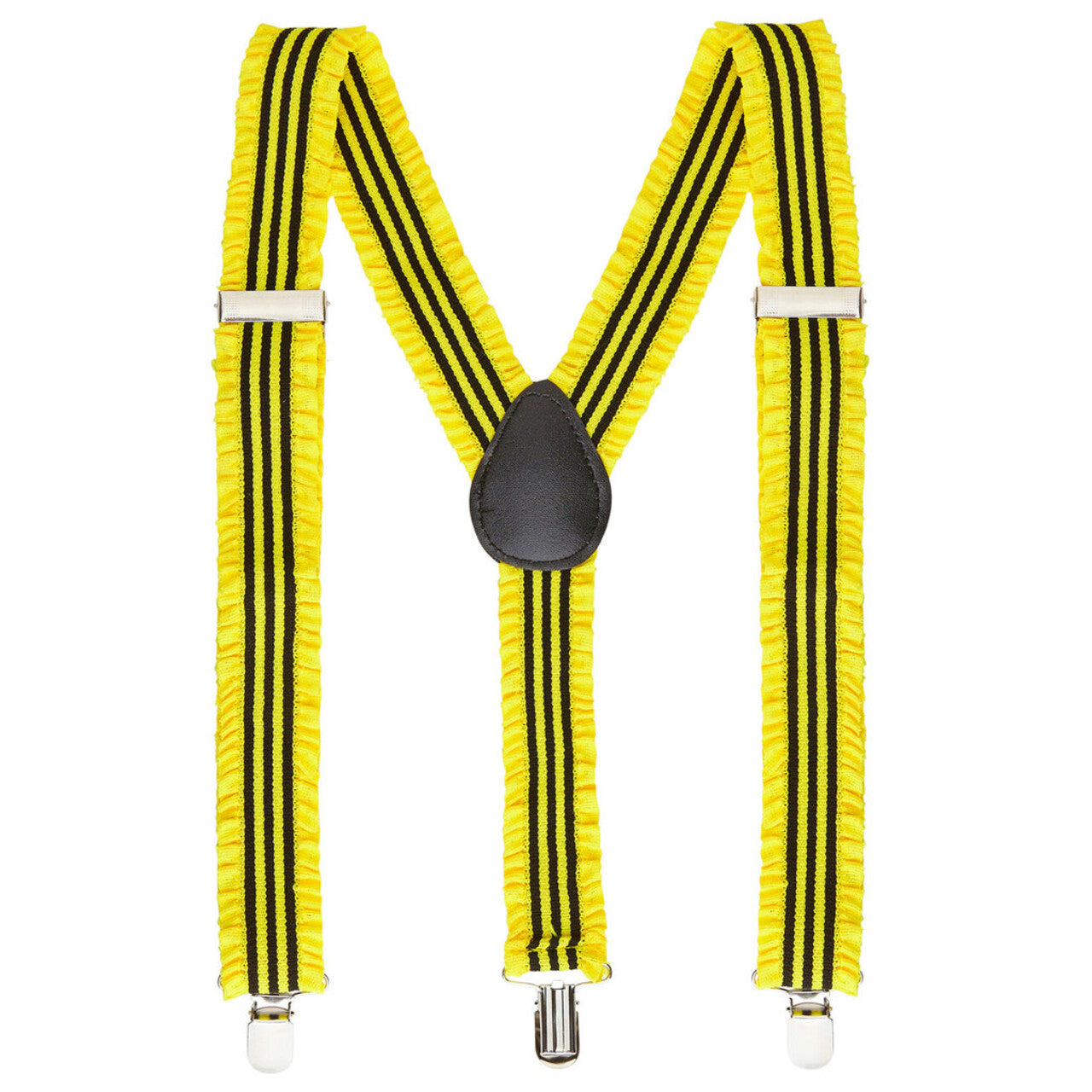 Op deze afbeelding zie je een Accessoires, van het merk Widmann. Raderboot Bretels Geel Met Plooien