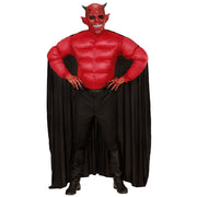 Op deze afbeelding zie je een Kostuums, van het merk Widmann. Super Duivel Red Devil Kostuum
