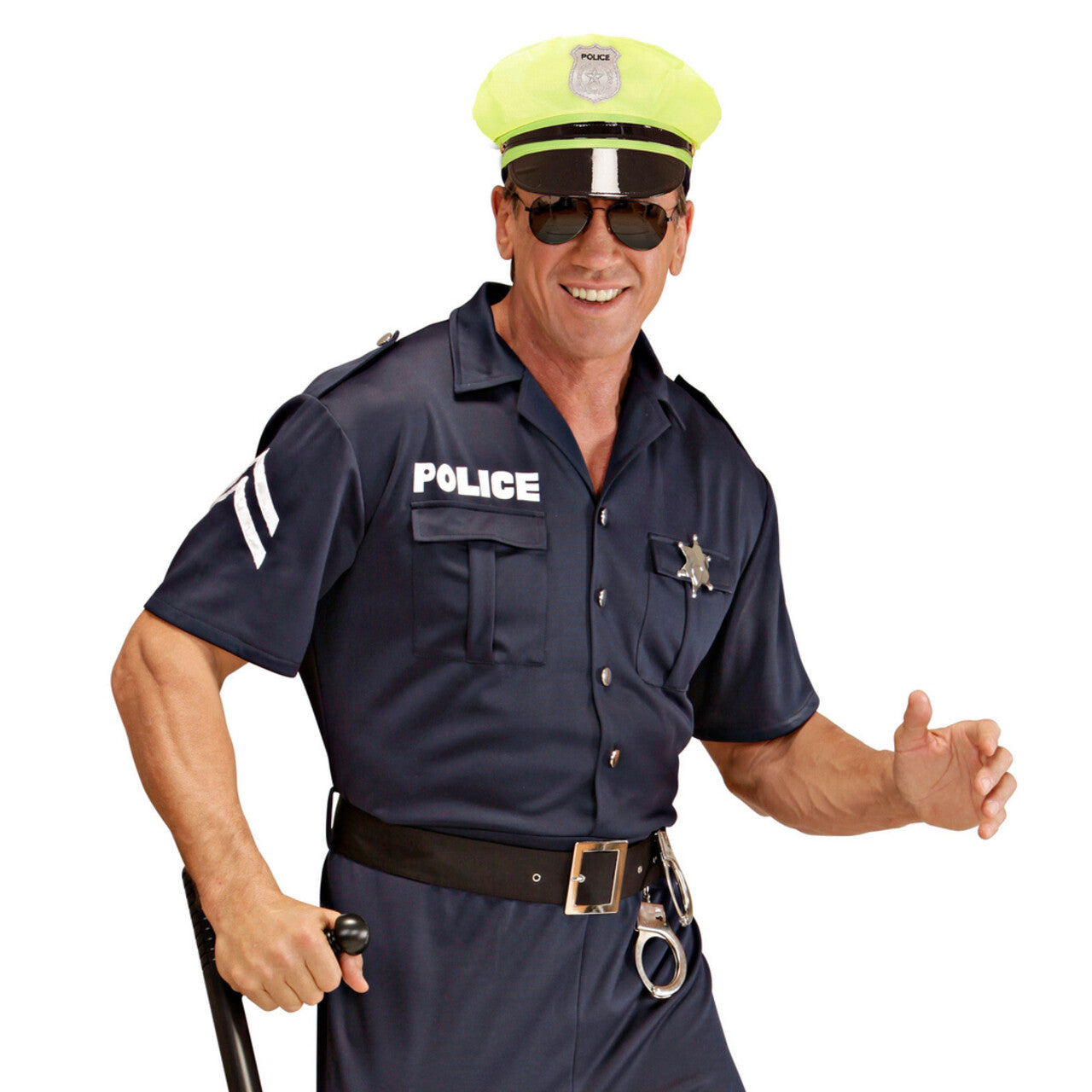 Op deze afbeelding zie je een Accessoires, van het merk Widmann. Dames Politiepet Neon Geel