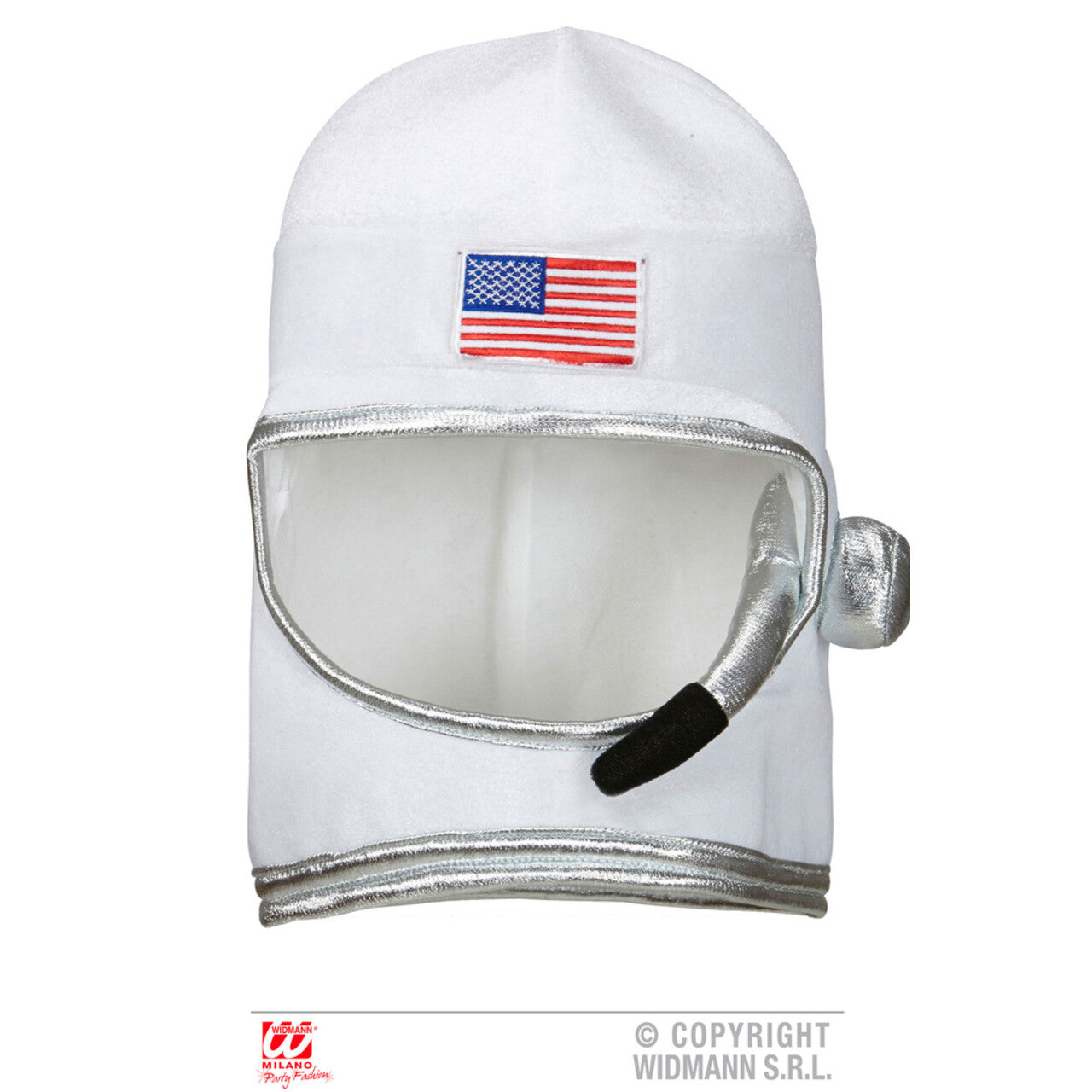 Op deze afbeelding zie je een Accessoires, van het merk Widmann. Nasa Astronaut Stoffen Helm