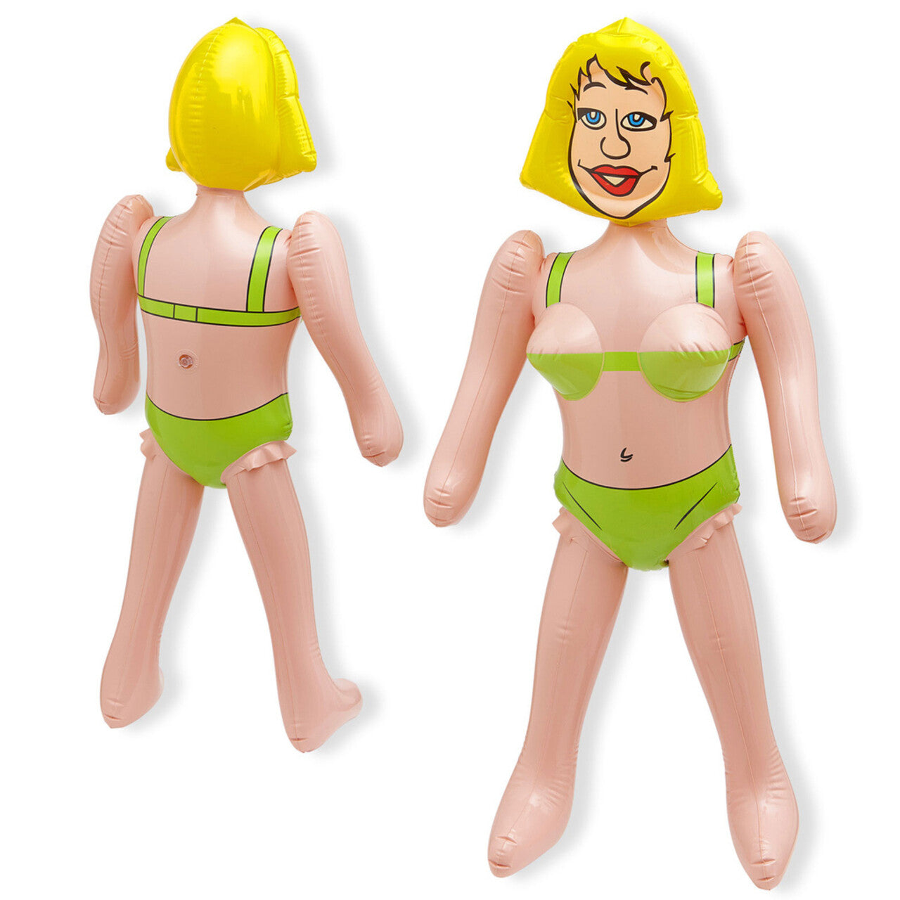 Op deze afbeelding zie je een Accessoires, van het merk Widmann. Keurige Opblaaspop Opblaasbare Vrouw 90 Centimeter
