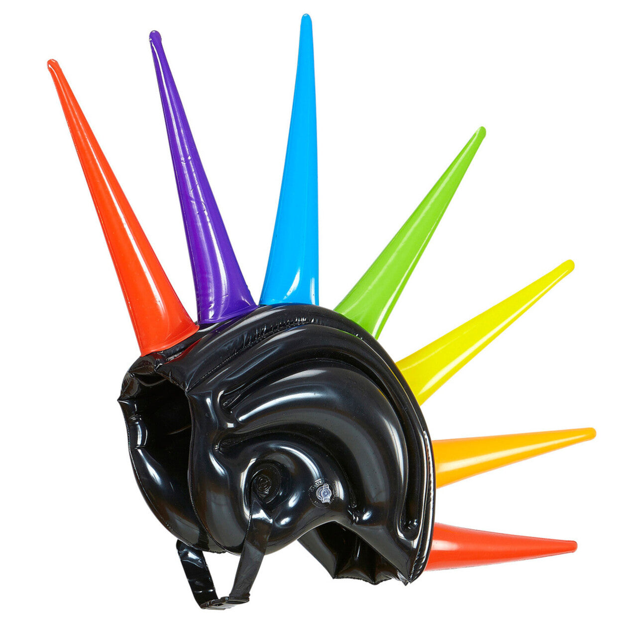 Op deze afbeelding zie je een Accessoires, van het merk Widmann. Fantasie Opblaasbare Meerkleurige Helm