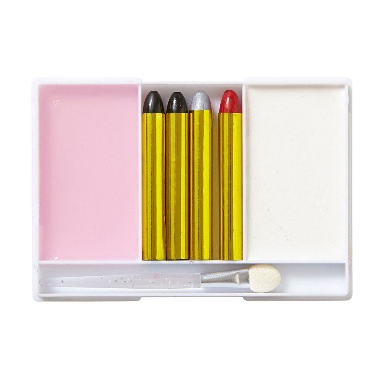 Op deze afbeelding zie je een Accessoires, van het merk Widmann. Complete Make-Up Set, Zwart / Wit