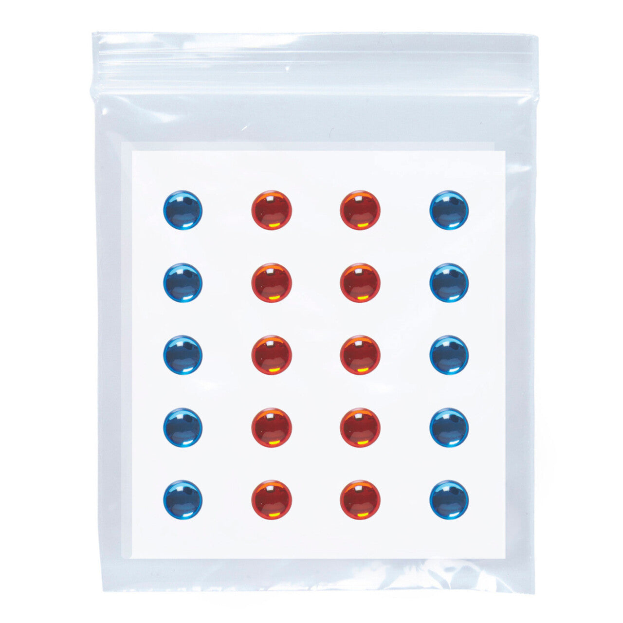 Op deze afbeelding zie je een Accessoires, van het merk Widmann. Opplak Set Van 40 Oog Edelstenen, Blauw / Amber
