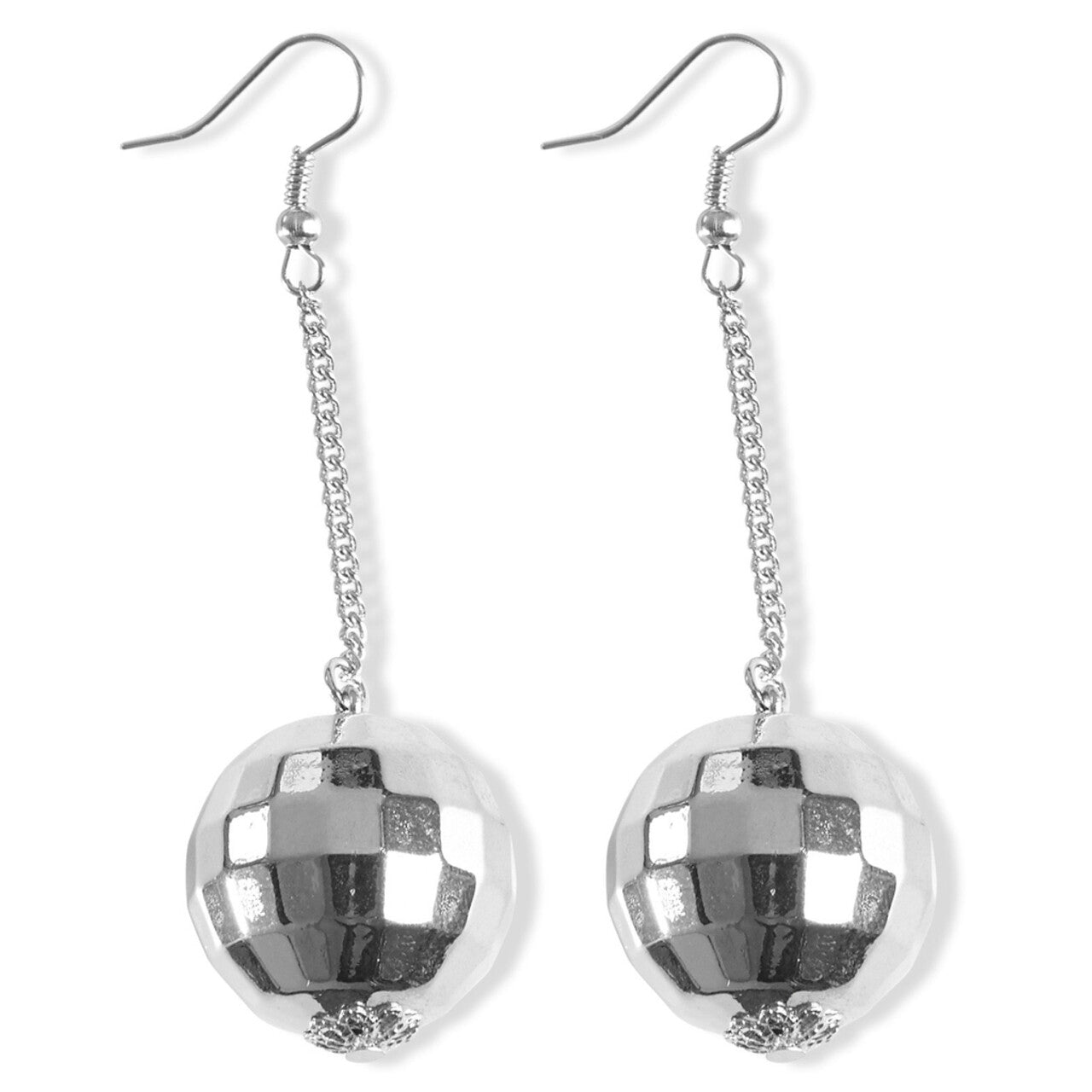 Op deze afbeelding zie je een Accessoires, van het merk Widmann. Fever Dancing Girl Disco Bal Oorbellen