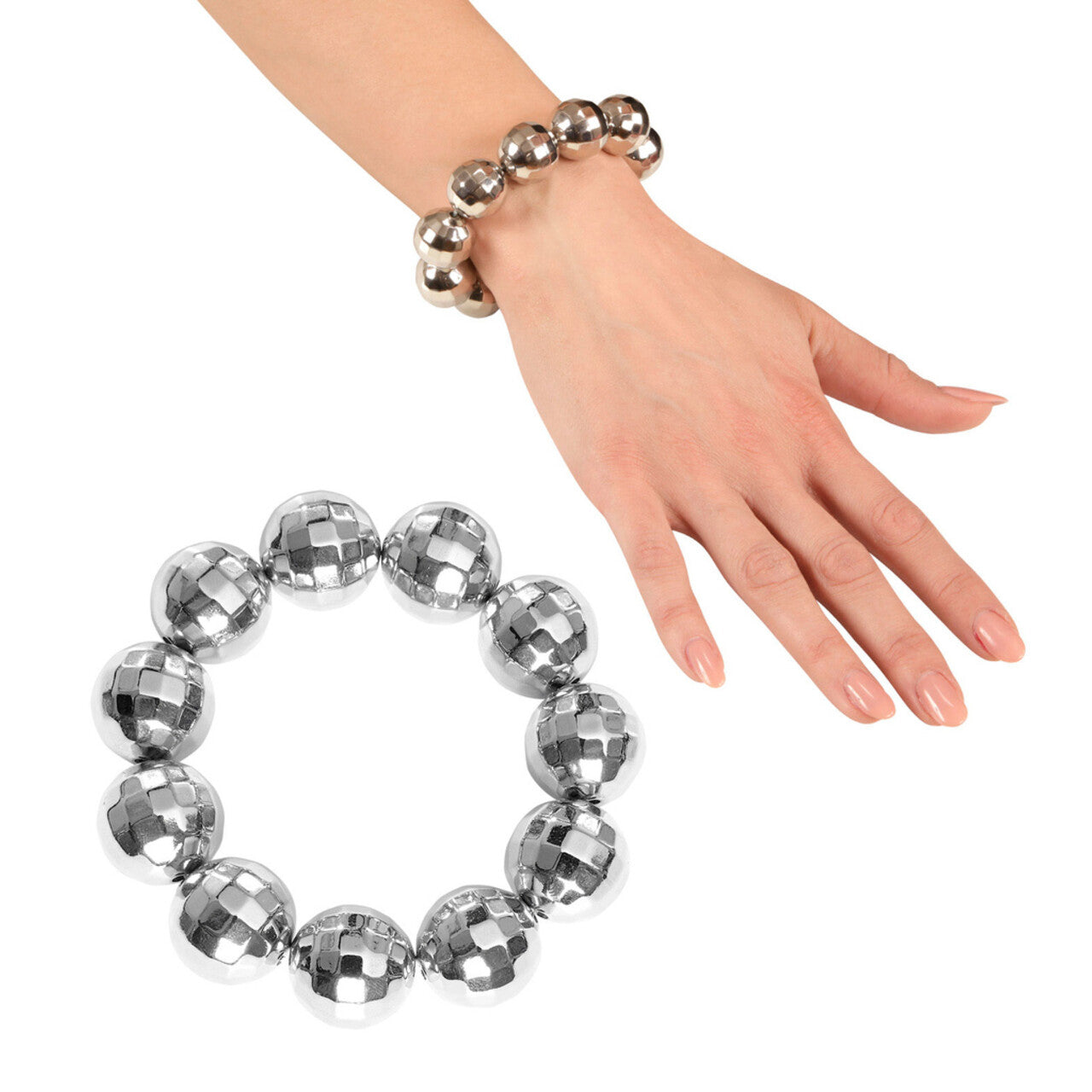 Op deze afbeelding zie je een Accessoires, van het merk Widmann. Fever Dancing Girl Disco Bal Armband