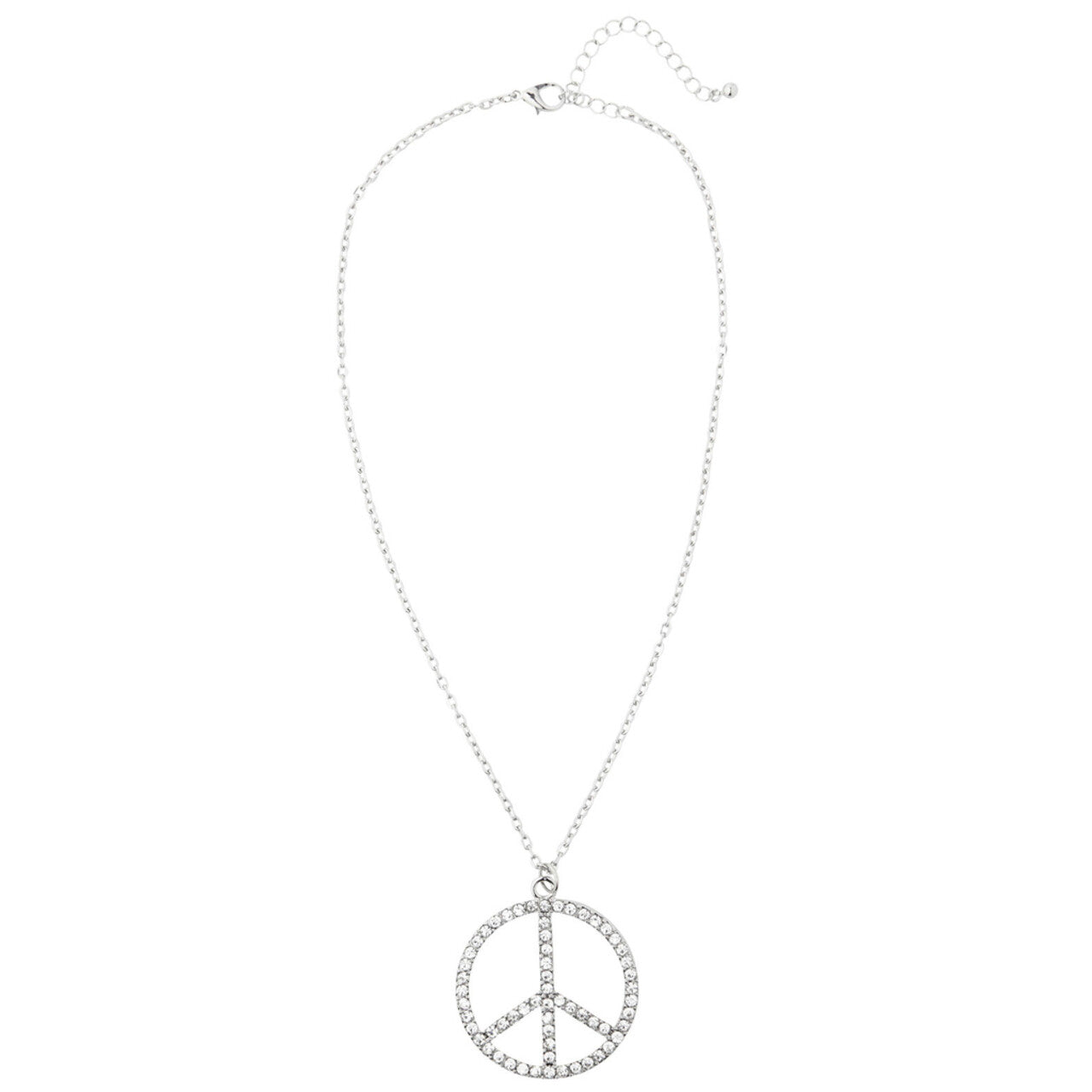 Op deze afbeelding zie je een Accessoires, van het merk Widmann. Peace Woman Ketting Strass, Hippie