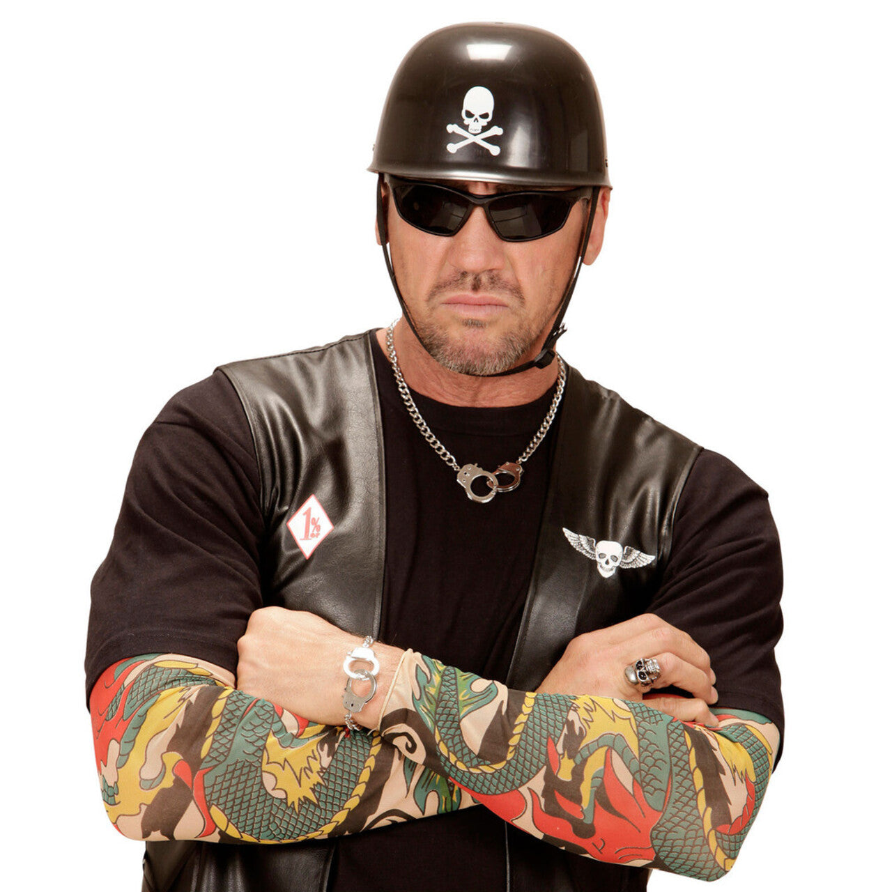Op deze afbeelding zie je een Accessoires, van het merk Widmann. Punk Armband Met Handboeien