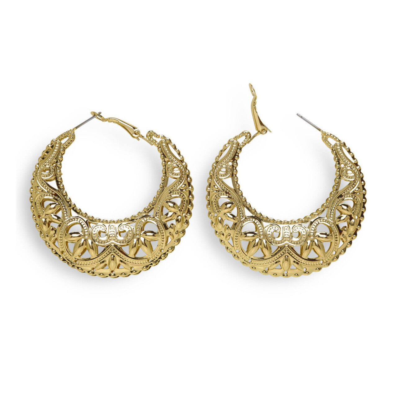 Op deze afbeelding zie je een Accessoires, van het merk Widmann. Romeinse Oorbellen Goud Zigeunerin / Romeinse