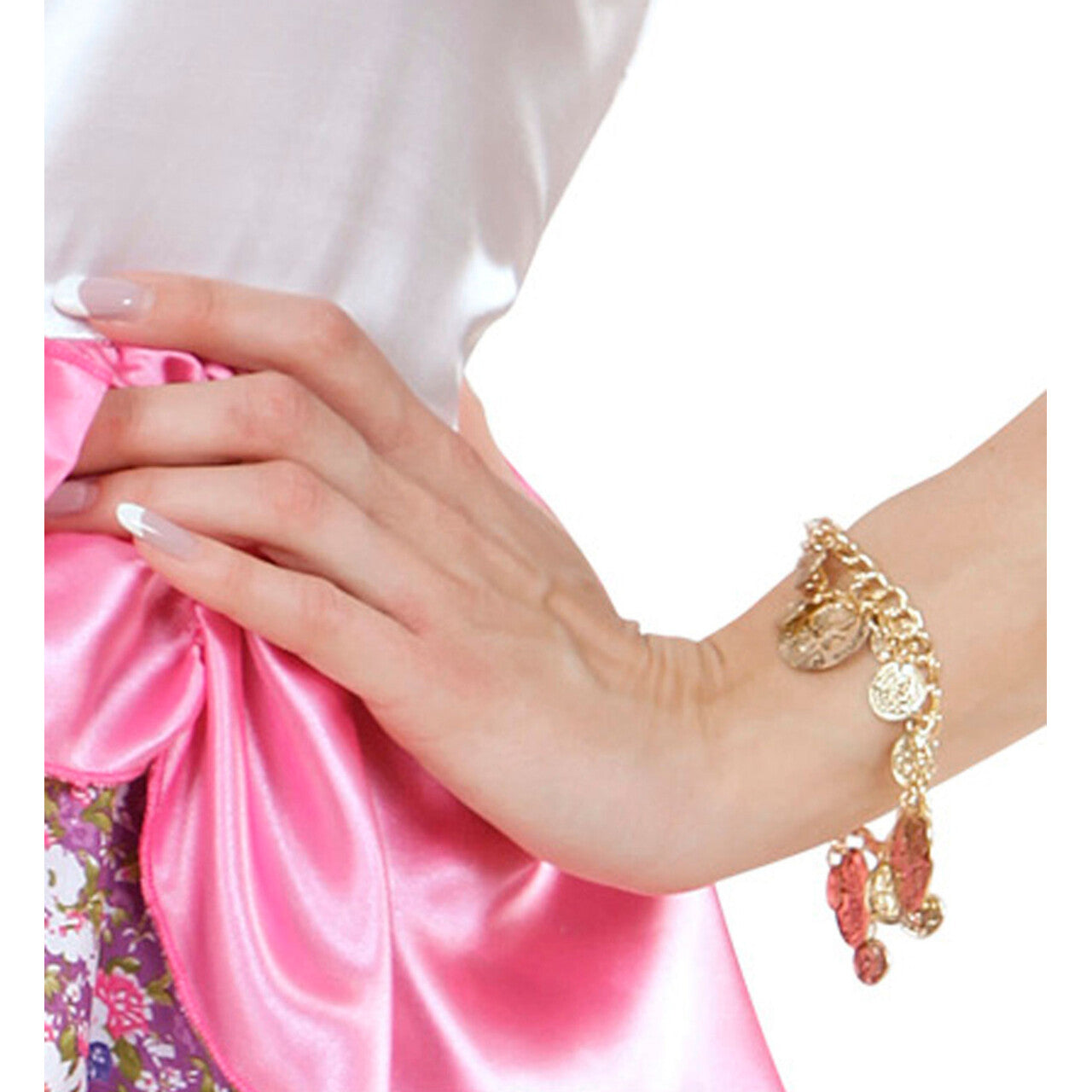 Op deze afbeelding zie je een Accessoires, van het merk Widmann. Romeinse Armband Goud Met Muntstukken