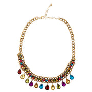 Op deze afbeelding zie je een Accessoires, van het merk Widmann. Romeinse Gouden Ketting Met Gekleurde Stenen