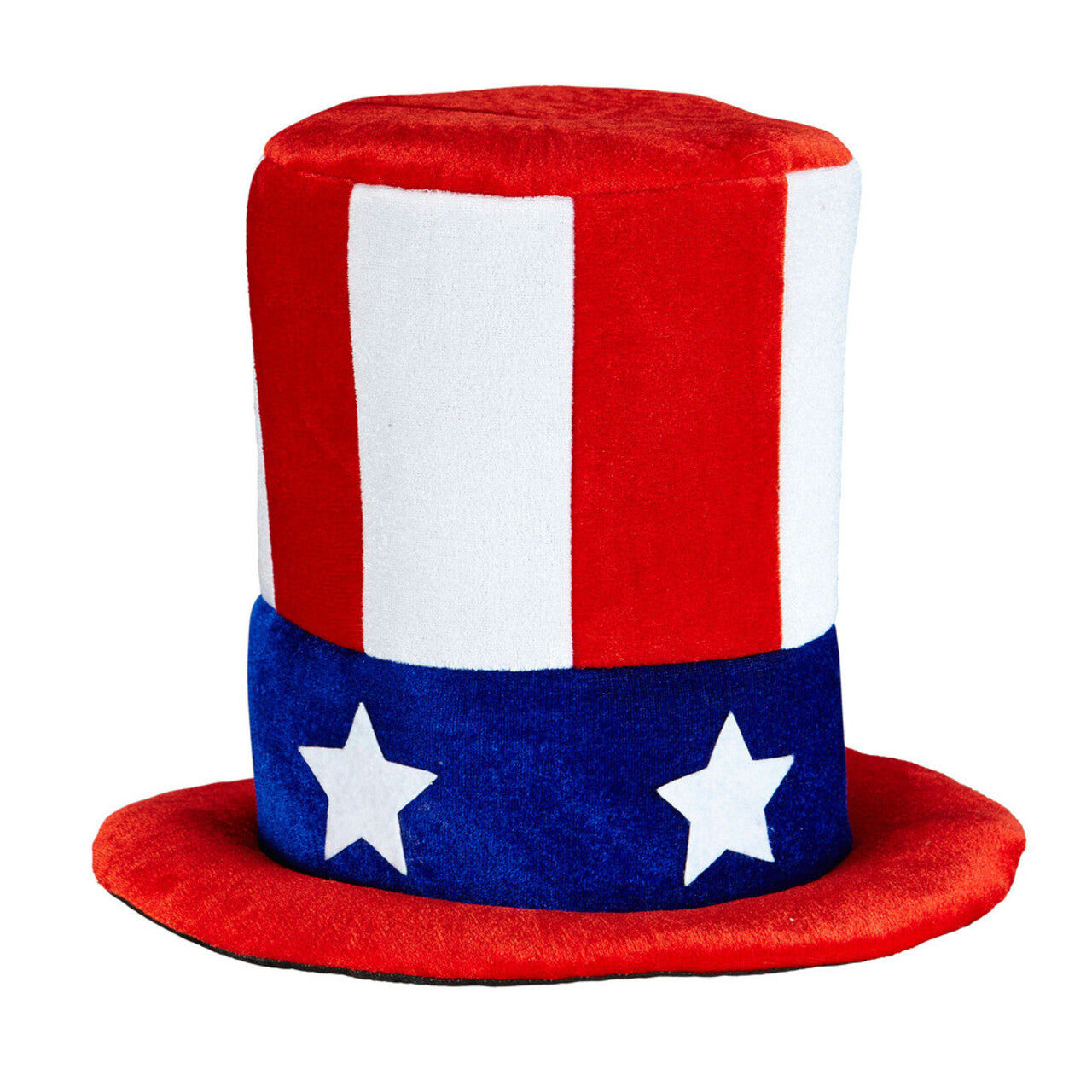 Op deze afbeelding zie je een Accessoires, van het merk Widmann. Stars Stripes Hoge Hoed Uncle Sam