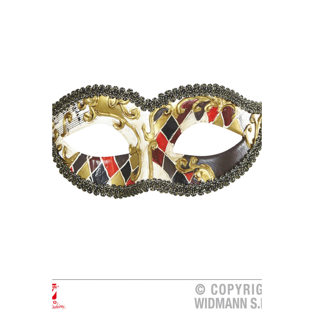 Op deze afbeelding zie je een Accessoires, van het merk Widmann. Venetie Oogmasker Harlekijn Venetiaans