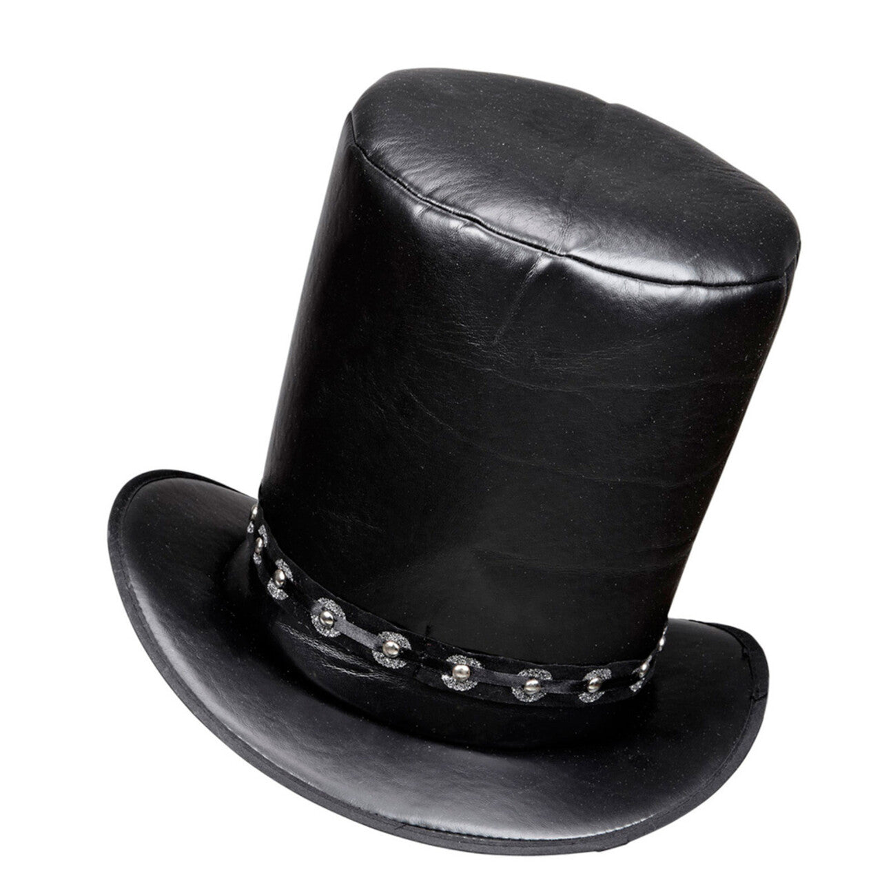 Op deze afbeelding zie je een Accessoires, van het merk Widmann. Engelse Hoge Hoed Lederlook