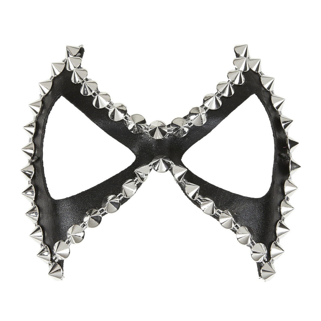 Op deze afbeelding zie je een Accessoires, van het merk Widmann. Mistress Oogmasker Zwart Sm Met Nagels