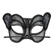 Op deze afbeelding zie je een Accessoires, van het merk Widmann. Sexy Fashion Oogmasker Kat Met Kant En Strass