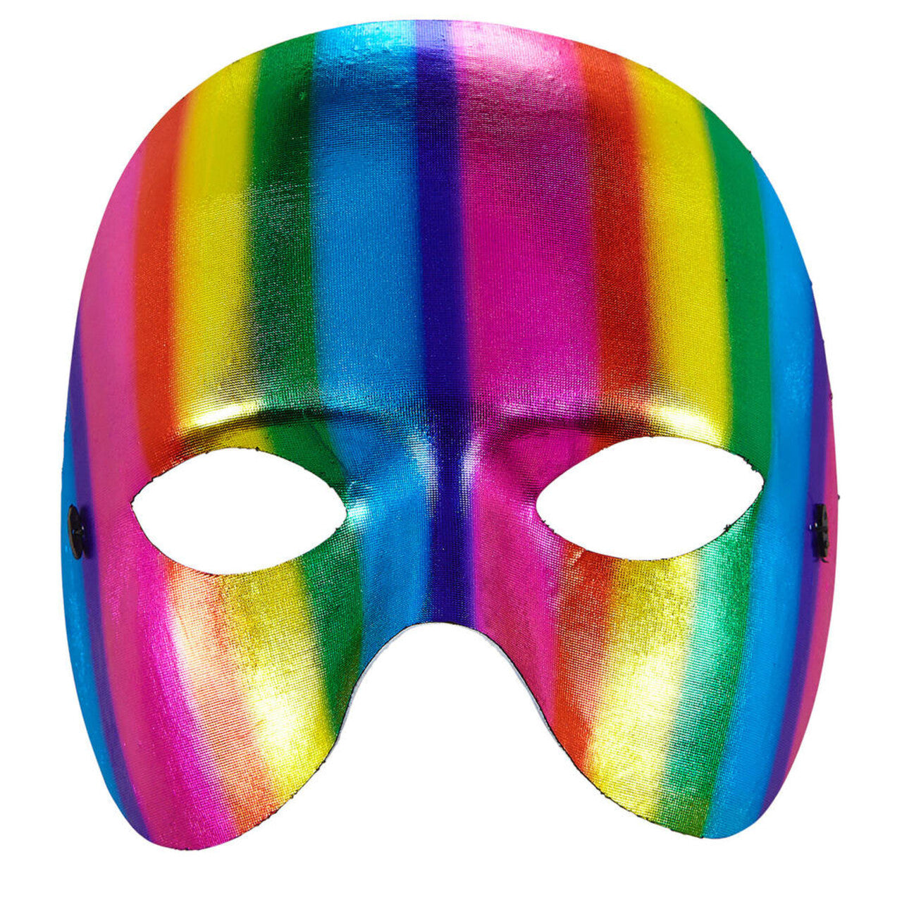 Op deze afbeelding zie je een Accessoires, van het merk Widmann. Extravagant Oogmasker Regenboog Kinloos Metallic
