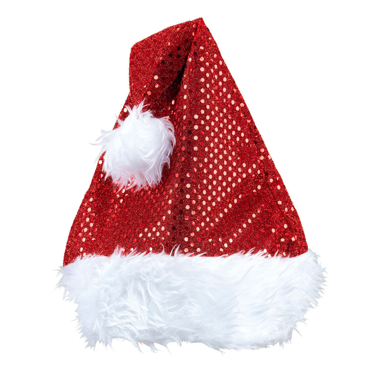 Op deze afbeelding zie je een Accessoires, van het merk Widmann. X-Mas Fever Kerstmanmuts Glitter, Rood
