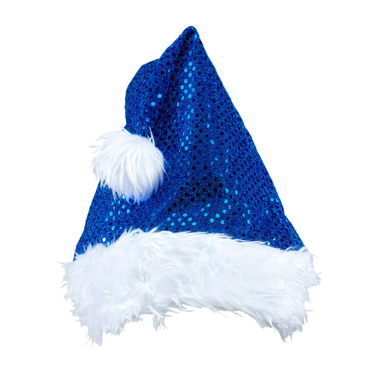 Op deze afbeelding zie je een Accessoires, van het merk Widmann. X-Mas Fever Kerstmanmuts Glitter, Blauw