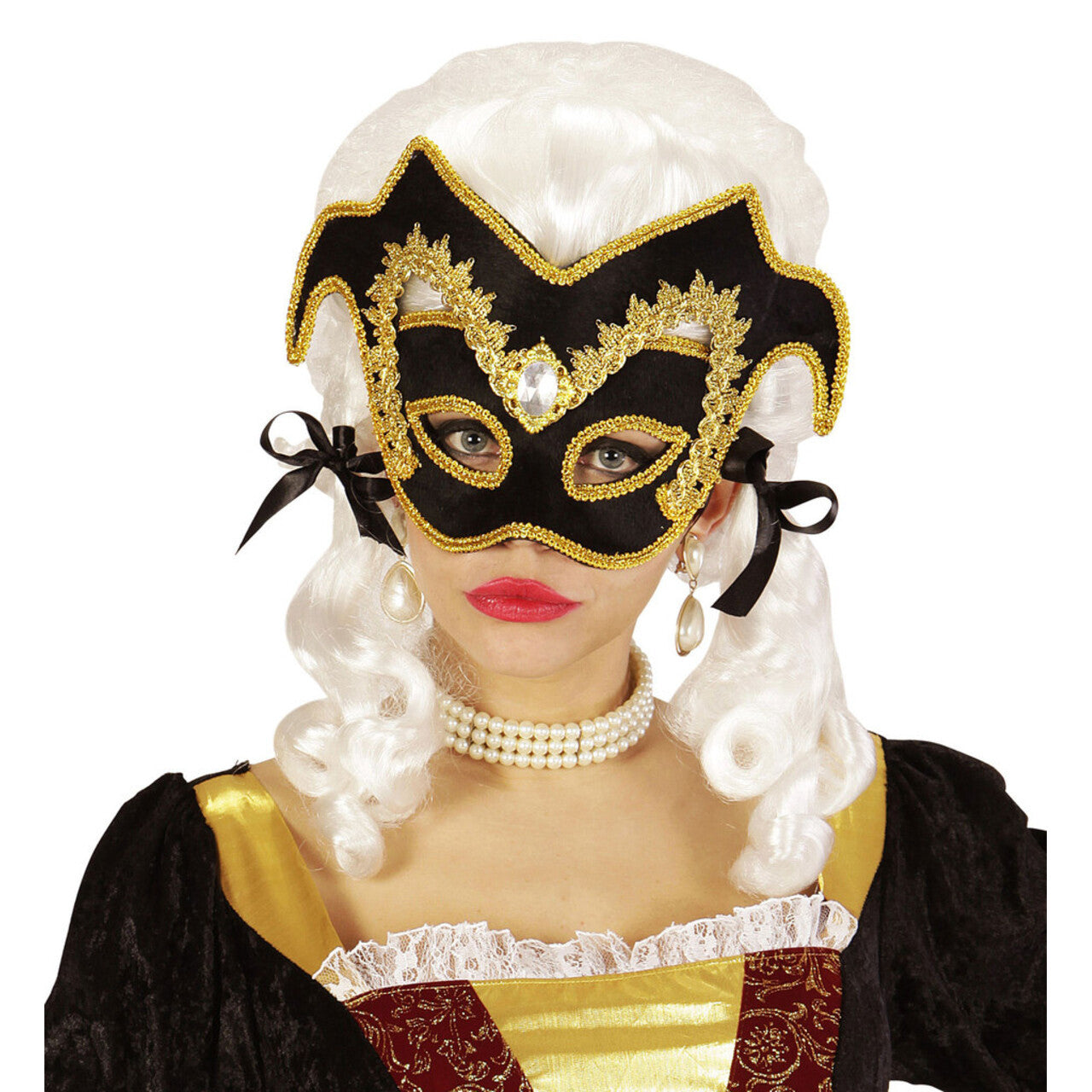 Op deze afbeelding zie je een Accessoires, van het merk Widmann. Duce Oogmasker Venetiaanse Edelman