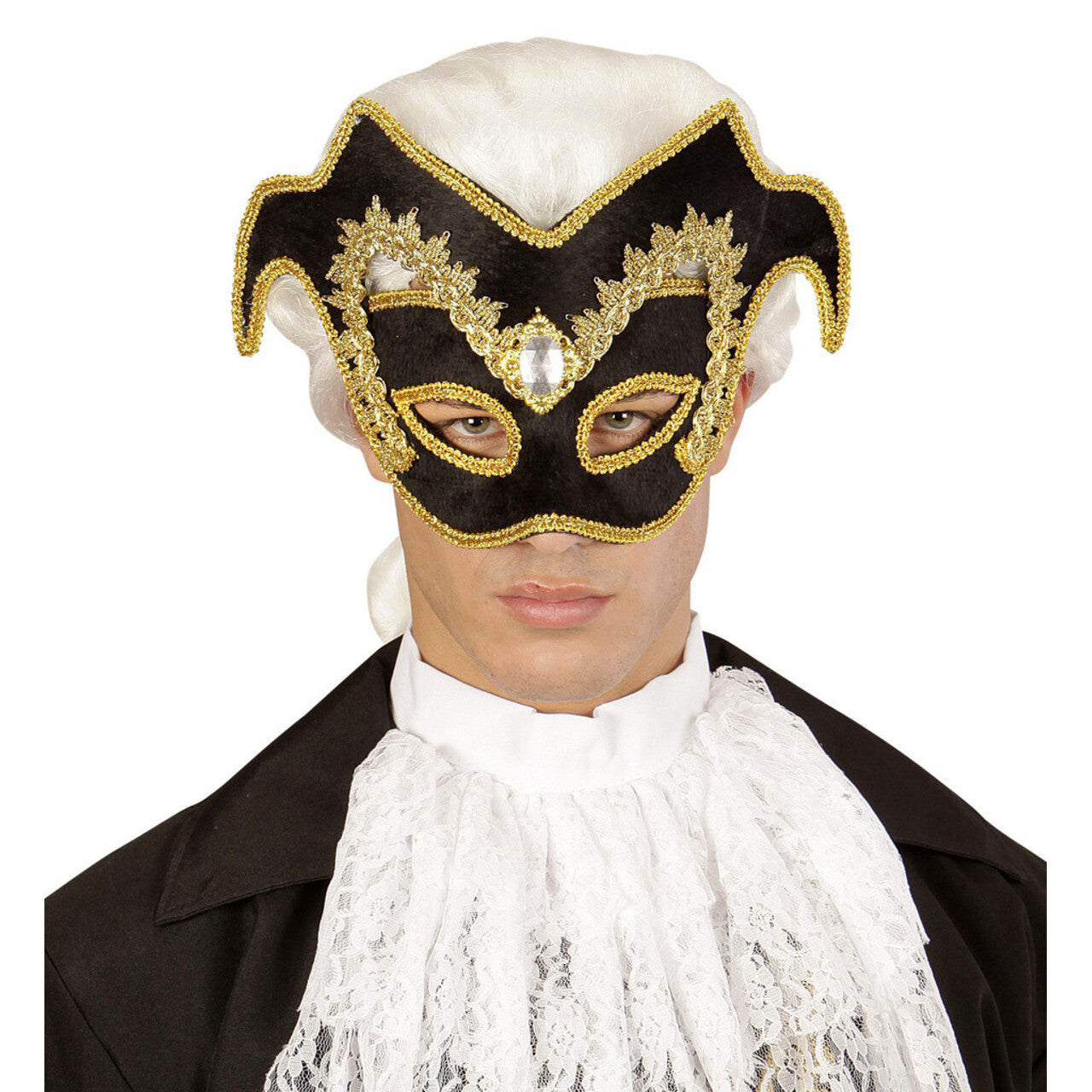 Op deze afbeelding zie je een Accessoires, van het merk Widmann. Duce Oogmasker Venetiaanse Edelman