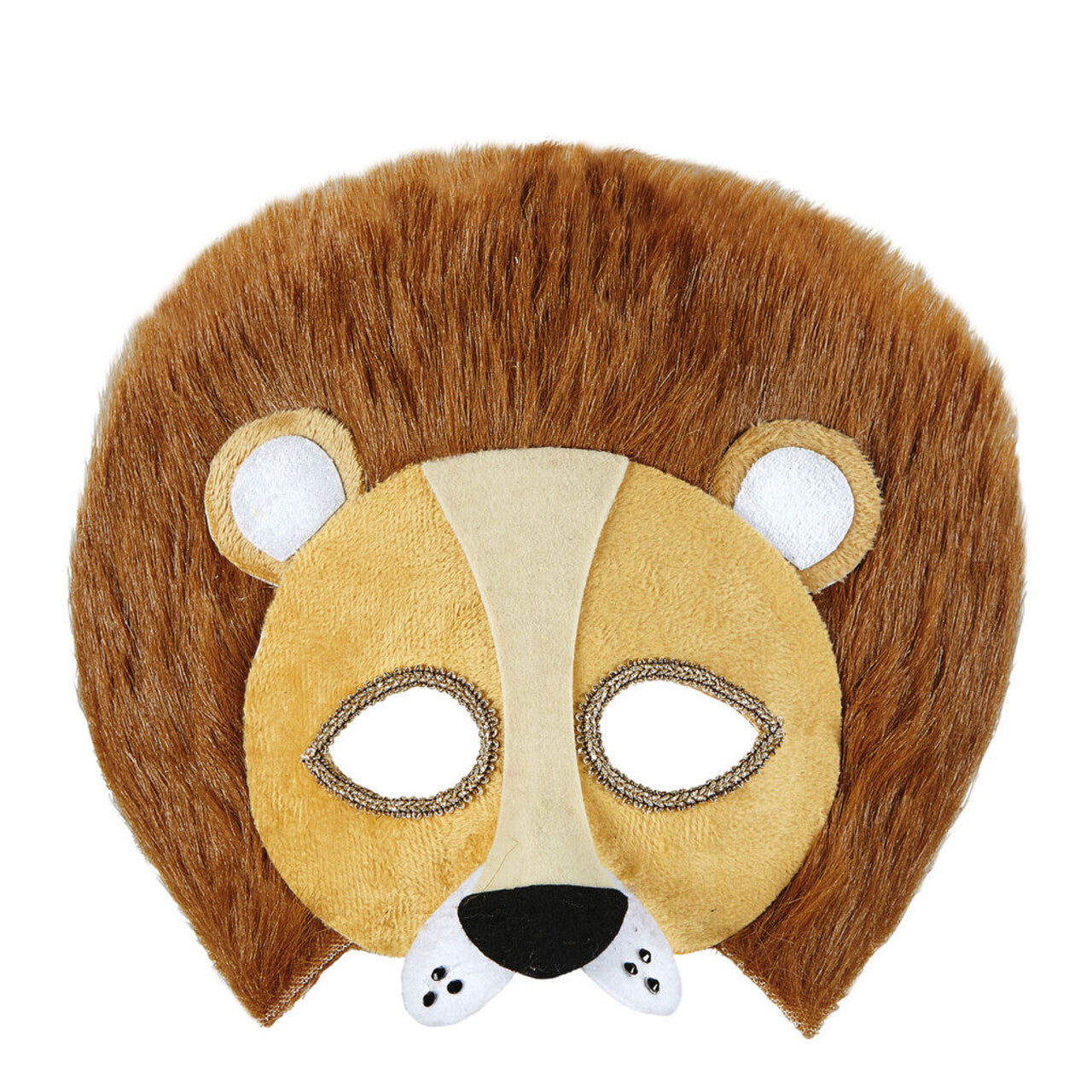 Op deze afbeelding zie je een Accessoires, van het merk Widmann. Lief Pluche Oogmasker, Leeuw