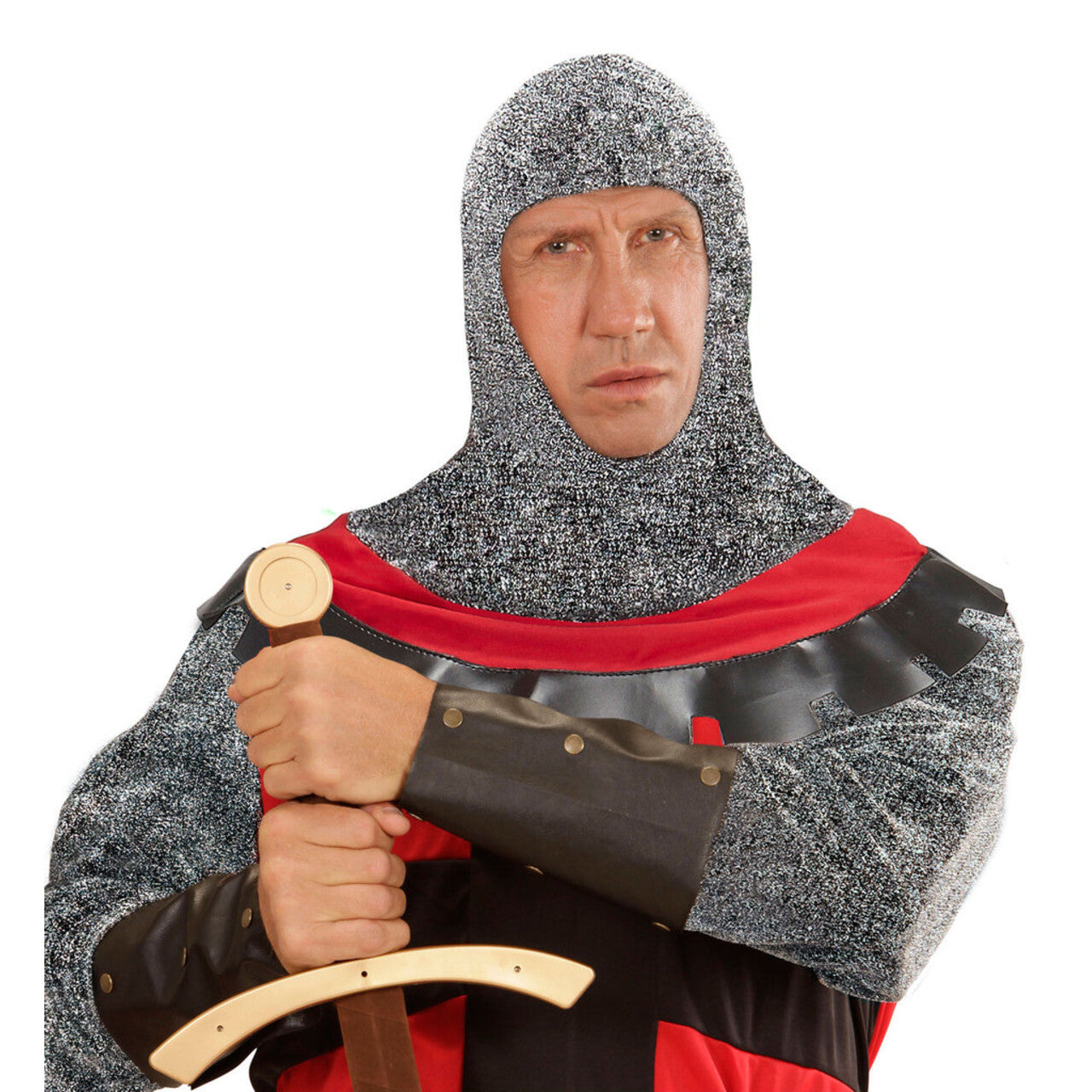 Op deze afbeelding zie je een Accessoires, van het merk Widmann. Malienkolder Kap Middeleeuwse Ridder