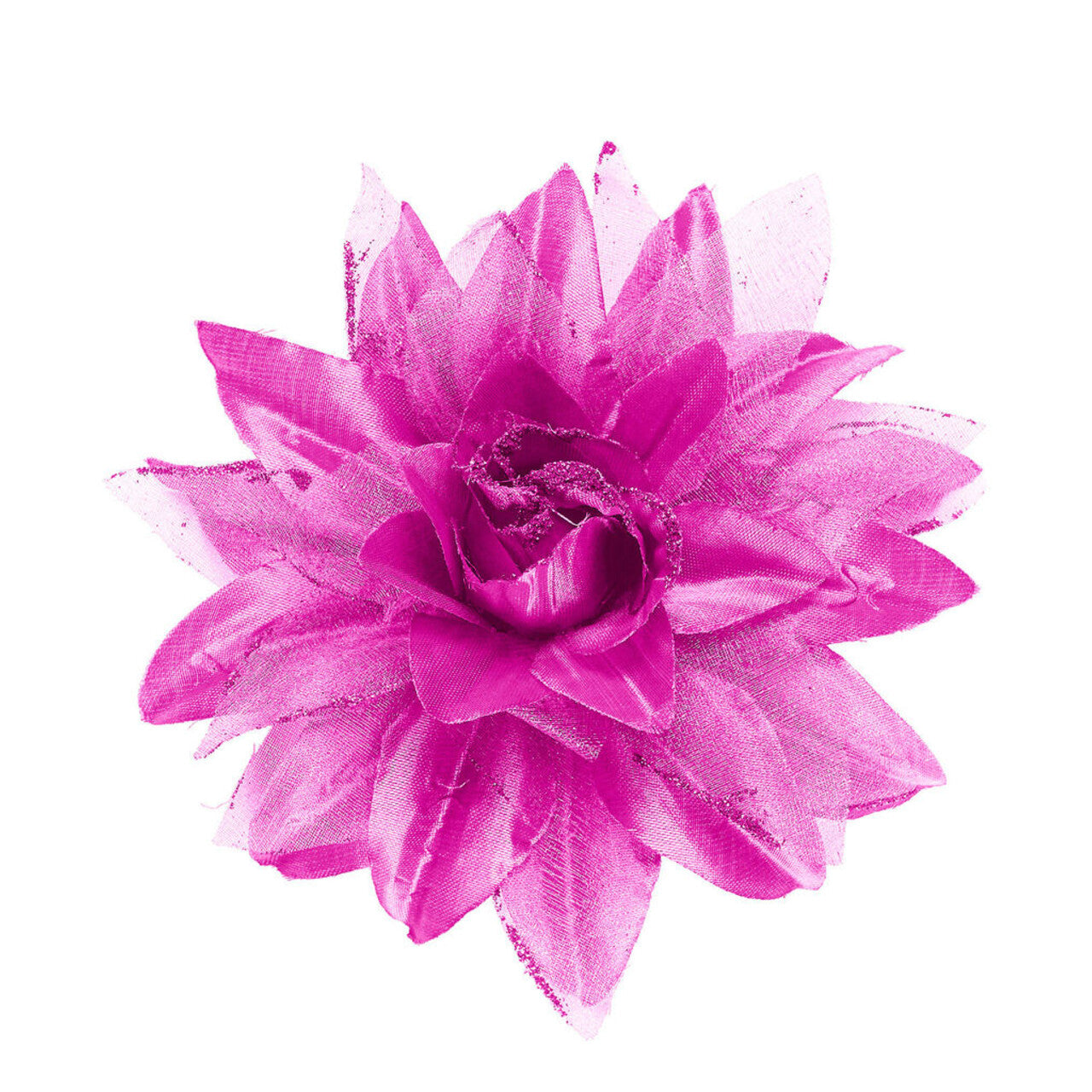 Op deze afbeelding zie je een Accessoires, van het merk Widmann. Tropische Haarclip Bloem Met Glitter, Lichtpaars