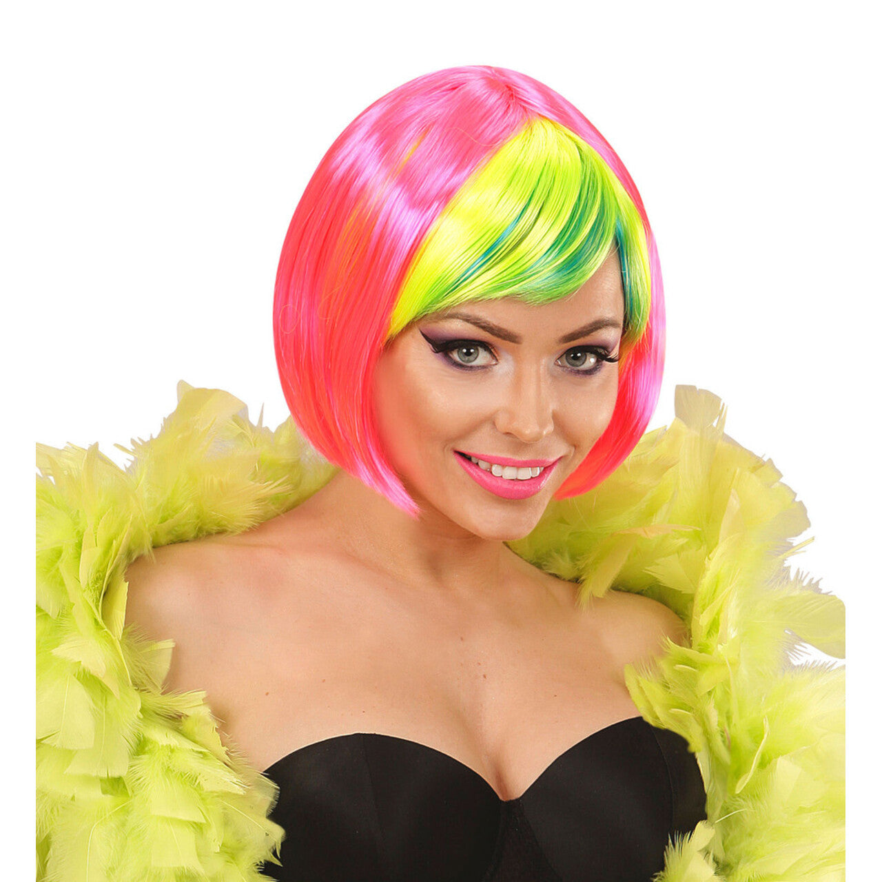 Op deze afbeelding zie je een Accessoires, van het merk Widmann. Extravaganza Pruik, Clubbing