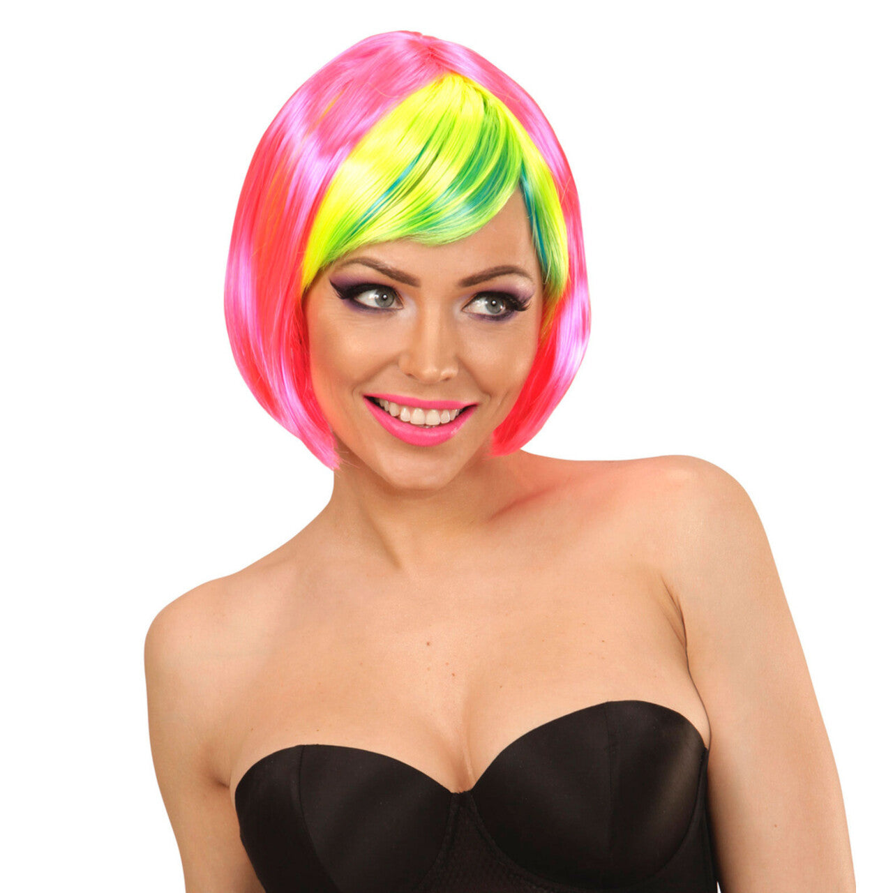 Op deze afbeelding zie je een Accessoires, van het merk Widmann. Extravaganza Pruik, Clubbing