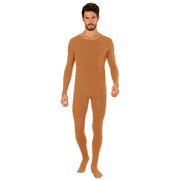 Op deze afbeelding zie je een Kostuums, van het merk Widmann. Unicolor Bodysuit Lichaamskleur Man Kostuum