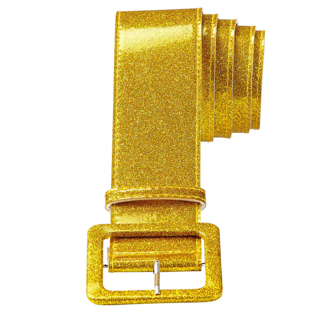Op deze afbeelding zie je een Accessoires, van het merk Widmann. Glamour Riem Glitter 120 Centimeter Goud