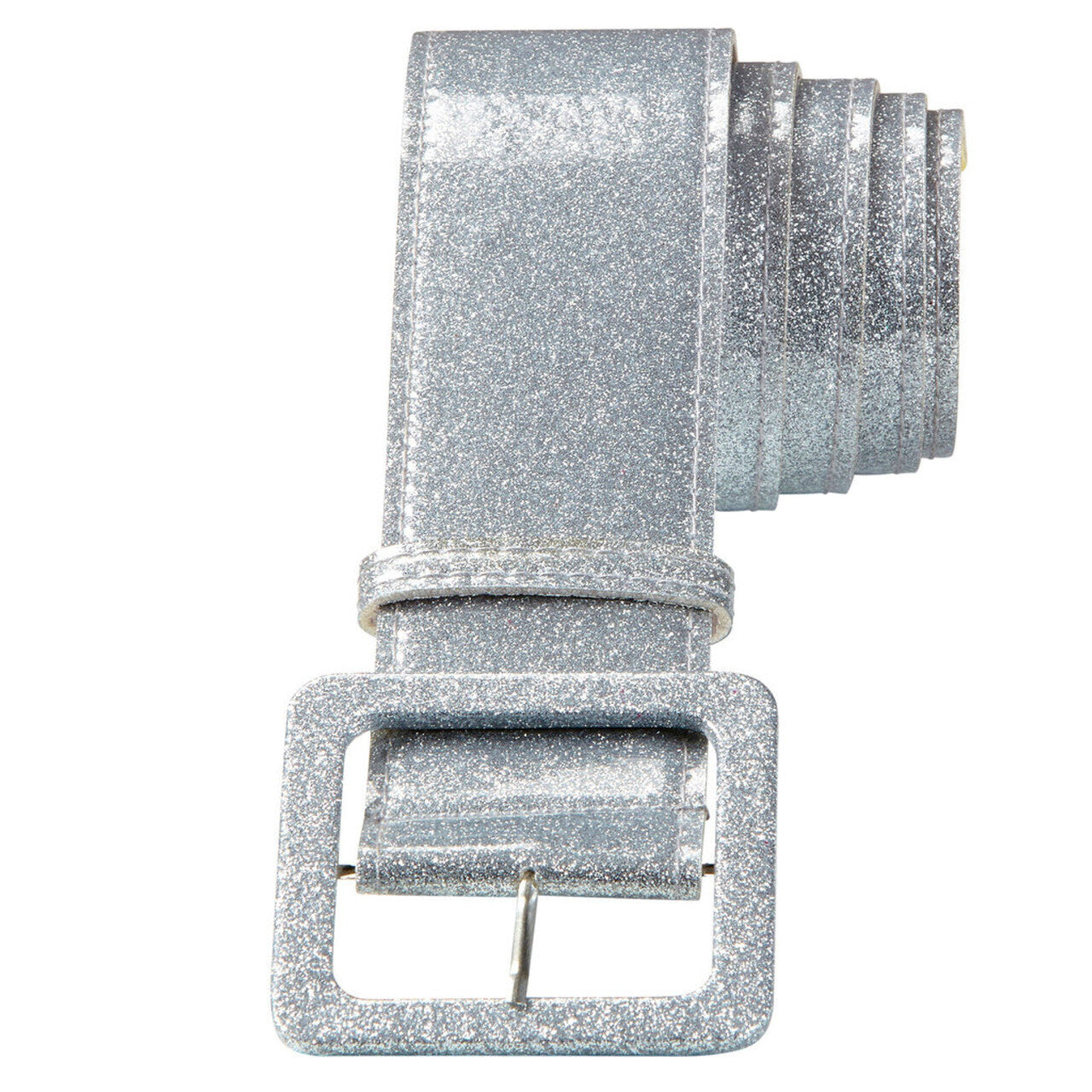 Op deze afbeelding zie je een Accessoires, van het merk Widmann. Glamour Riem Glitter 120 Centimeter Zilver