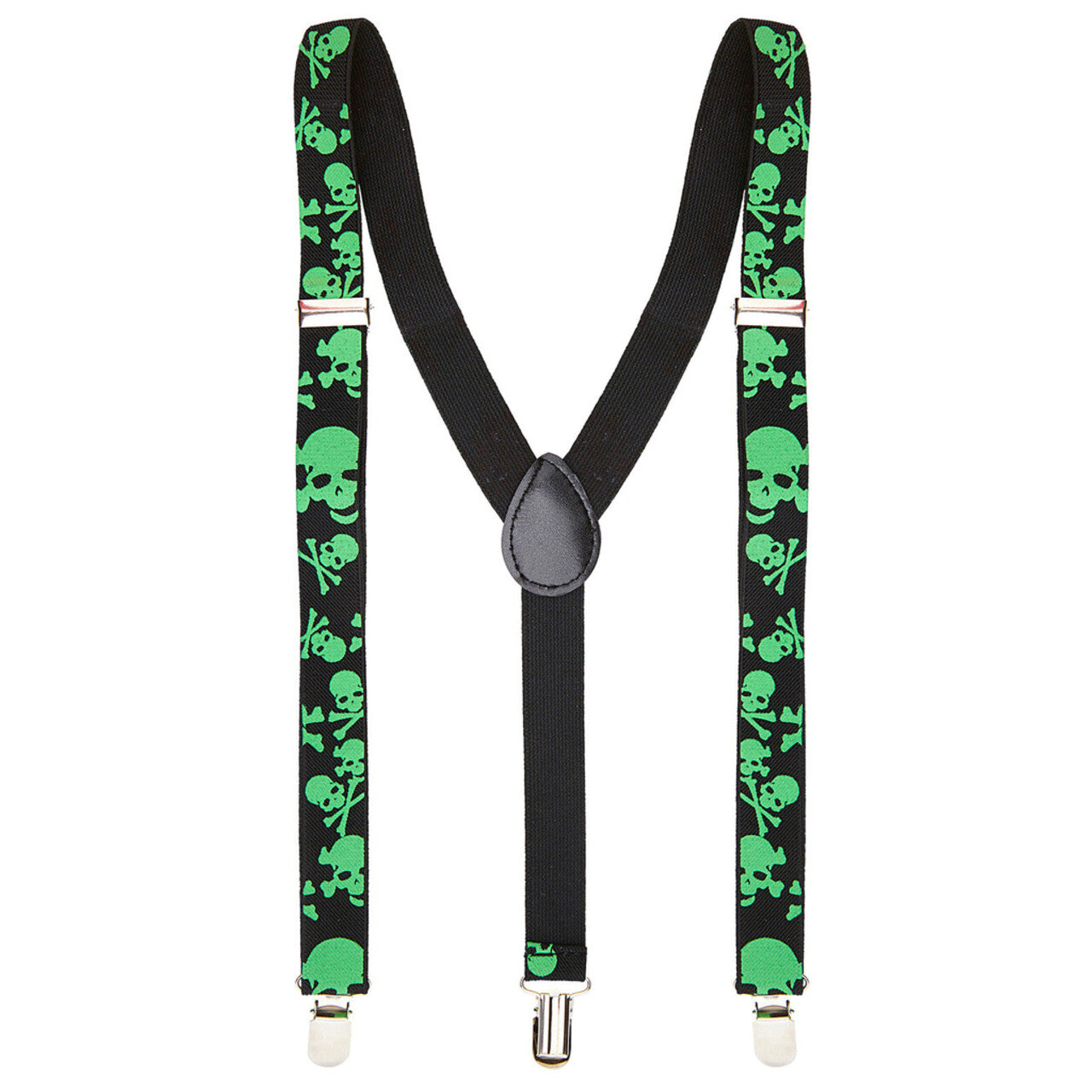 Op deze afbeelding zie je een Accessoires, van het merk Widmann. Halloween Bretels Giftige Schedels