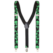 Op deze afbeelding zie je een Accessoires, van het merk Widmann. Halloween Bretels Giftige Schedels