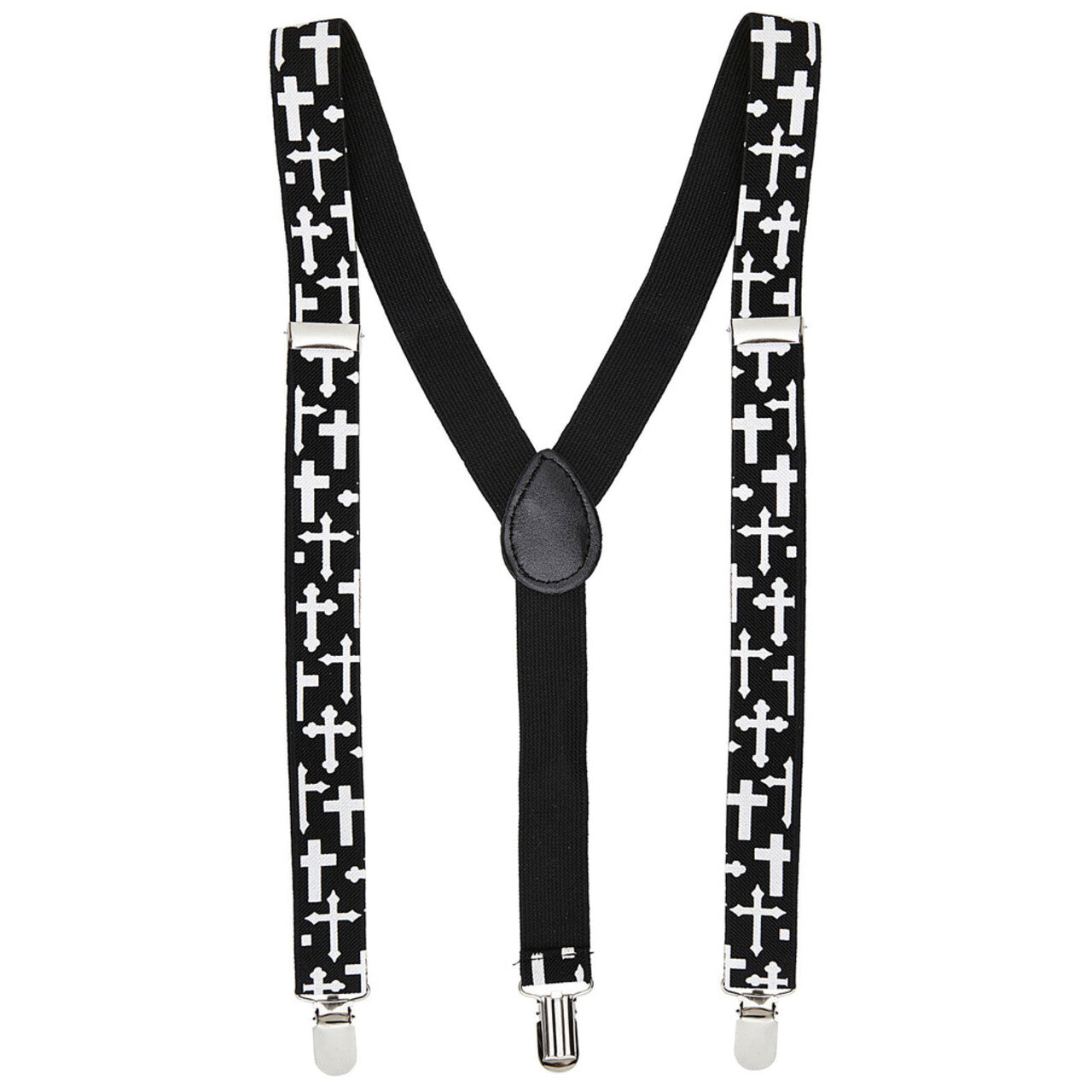 Op deze afbeelding zie je een Accessoires, van het merk Widmann. Katholieke Bretels Kruizen