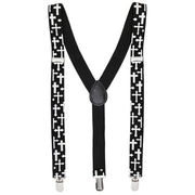 Op deze afbeelding zie je een Accessoires, van het merk Widmann. Katholieke Bretels Kruizen