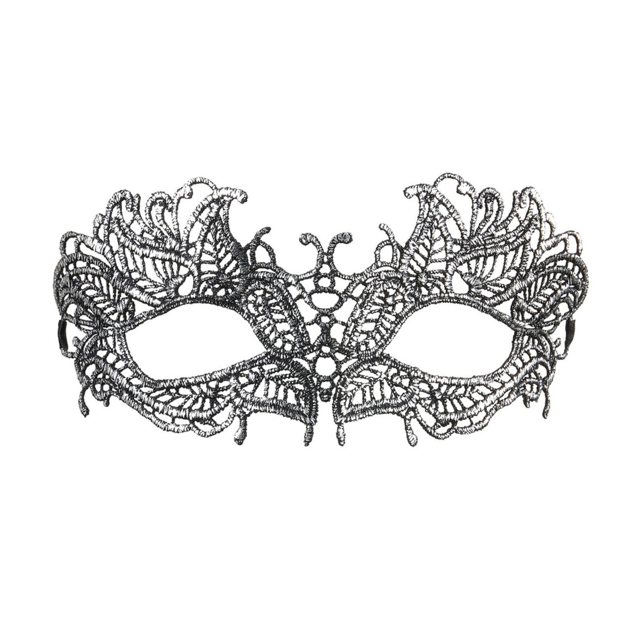 Op deze afbeelding zie je een Accessoires, van het merk Widmann. Fantasia Oogmasker Kant, Antiek Zilver