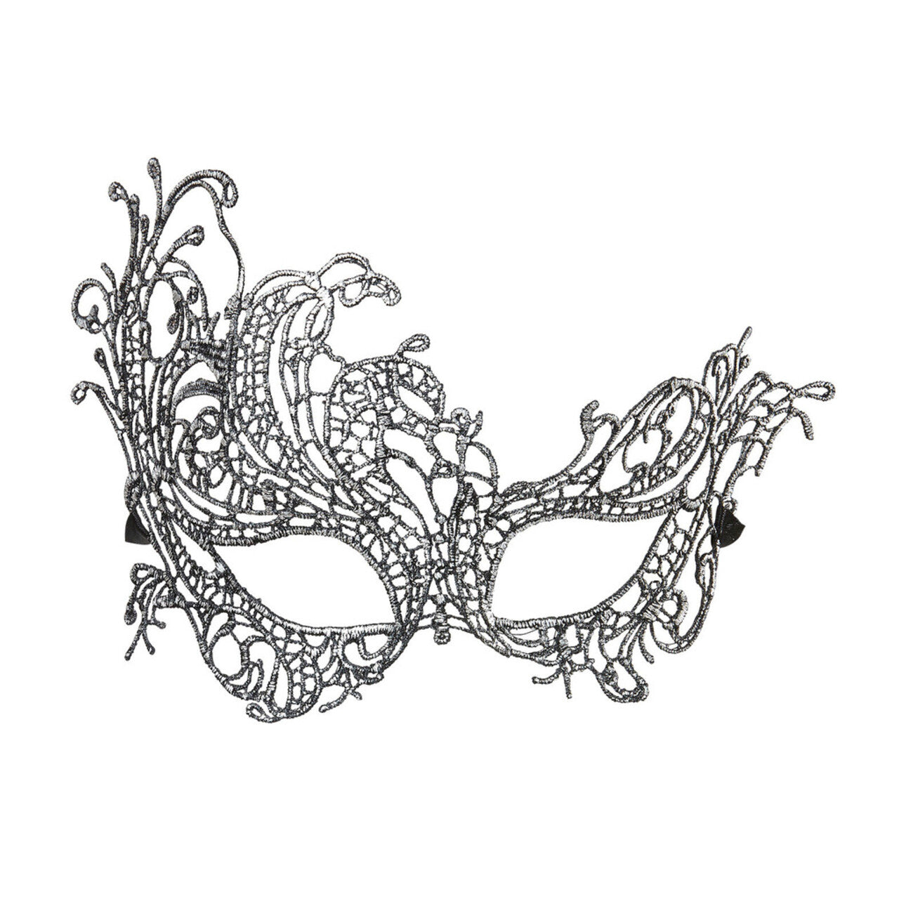 Op deze afbeelding zie je een Accessoires, van het merk Widmann. Fantasia Oogmasker Kant, Antiek Zilver Barok