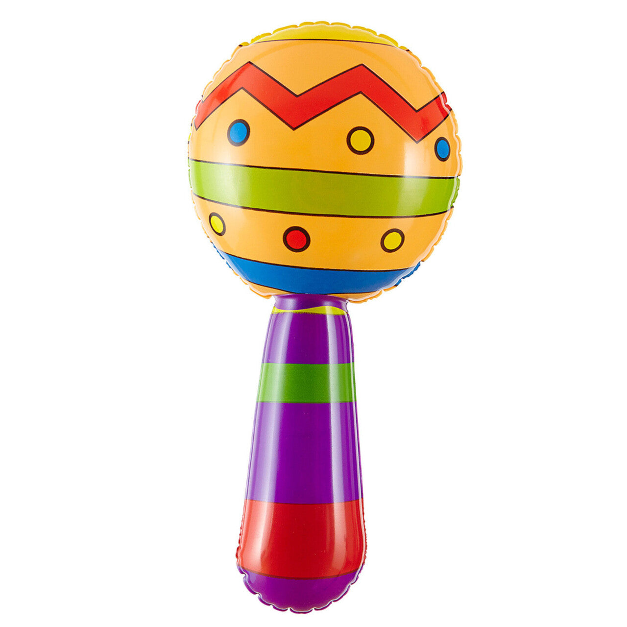 Op deze afbeelding zie je een Accessoires, van het merk Widmann. Braziliaanse Opblaasbare Sambaballen Met Geluid 20 Centimeter