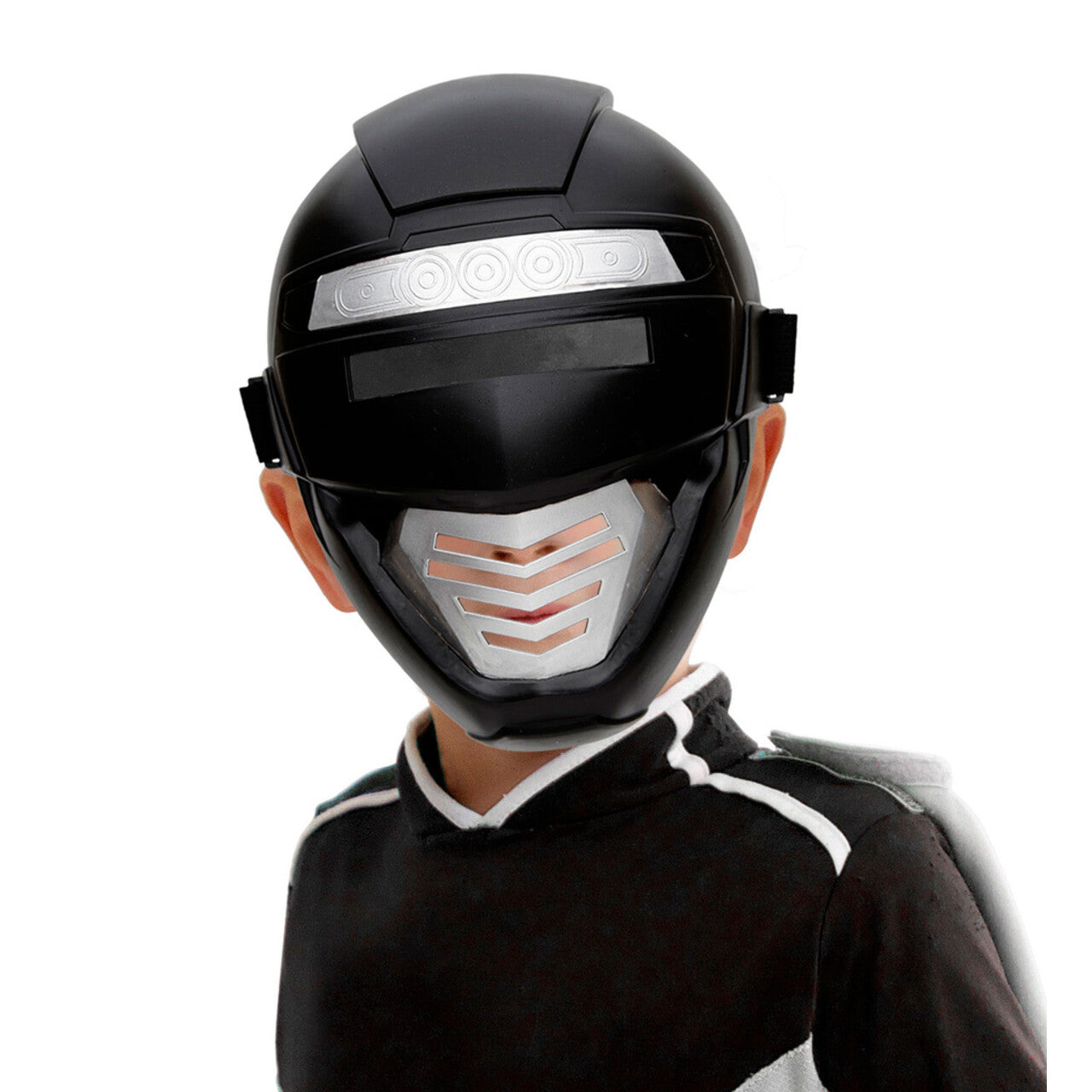 Op deze afbeelding zie je een Accessoires, van het merk Widmann. Power Ranger Robotmasker Kind, Zwart