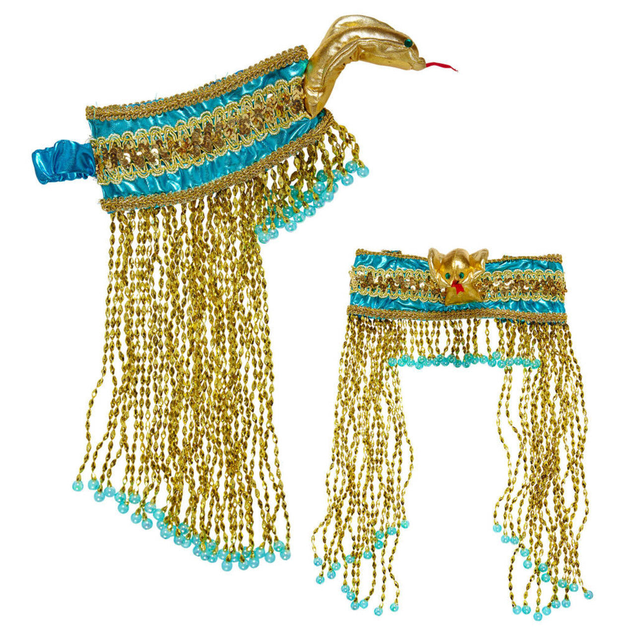 Op deze afbeelding zie je een Accessoires, van het merk Widmann. Cleopatra Bepareld Egyptisch Hoofdstuk