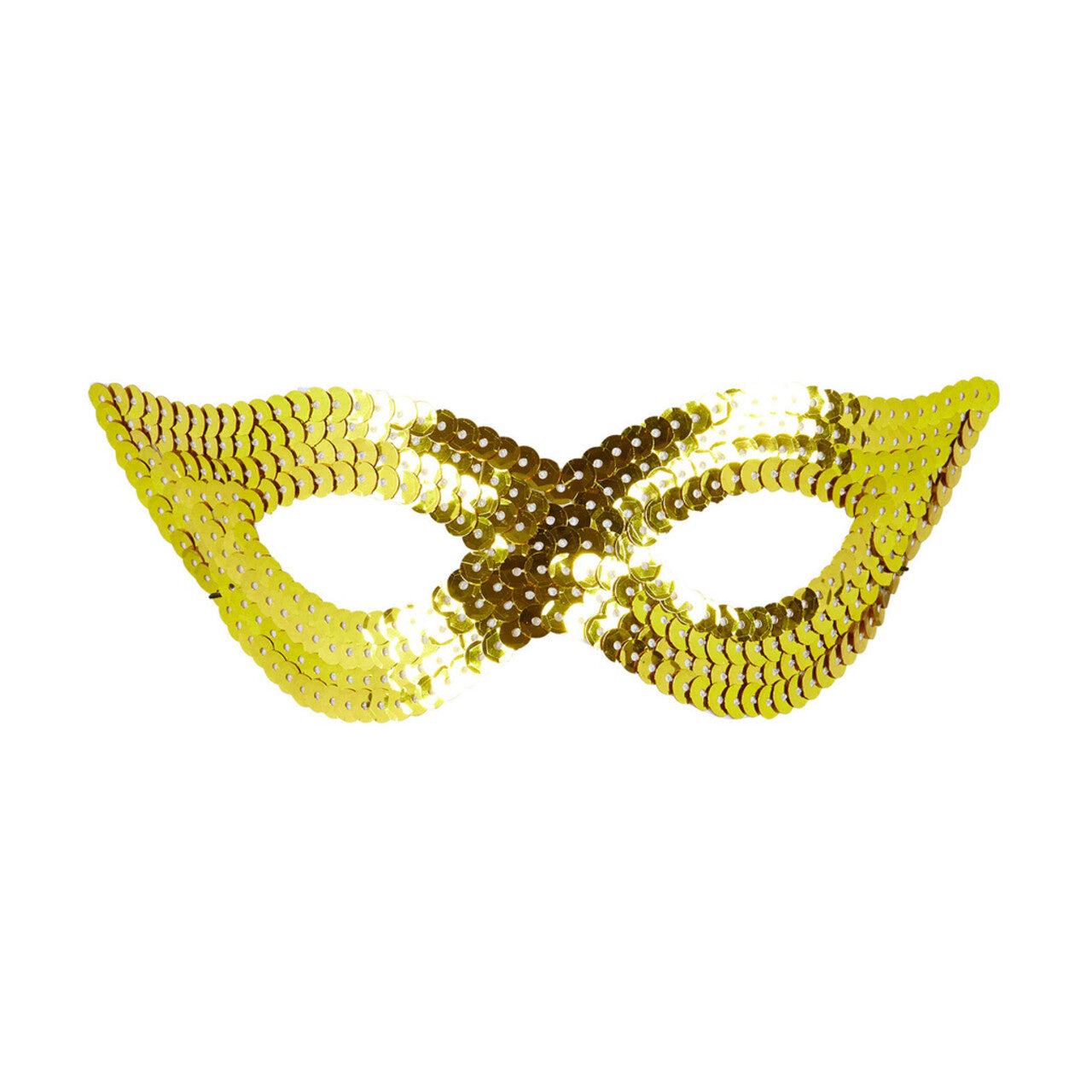 Op deze afbeelding zie je een Accessoires, van het merk Widmann. Erotica Oogmasker Pailletten, Goud