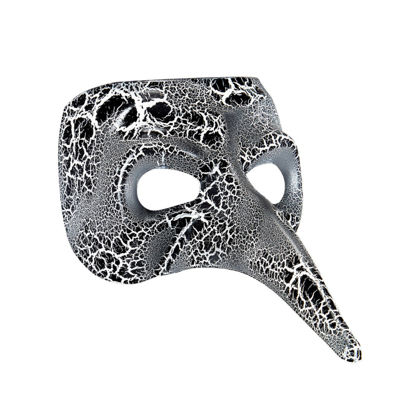Op deze afbeelding zie je een Accessoires, van het merk Widmann. Extravaganza Venetiaans Masker Met Lange Neus Zilver