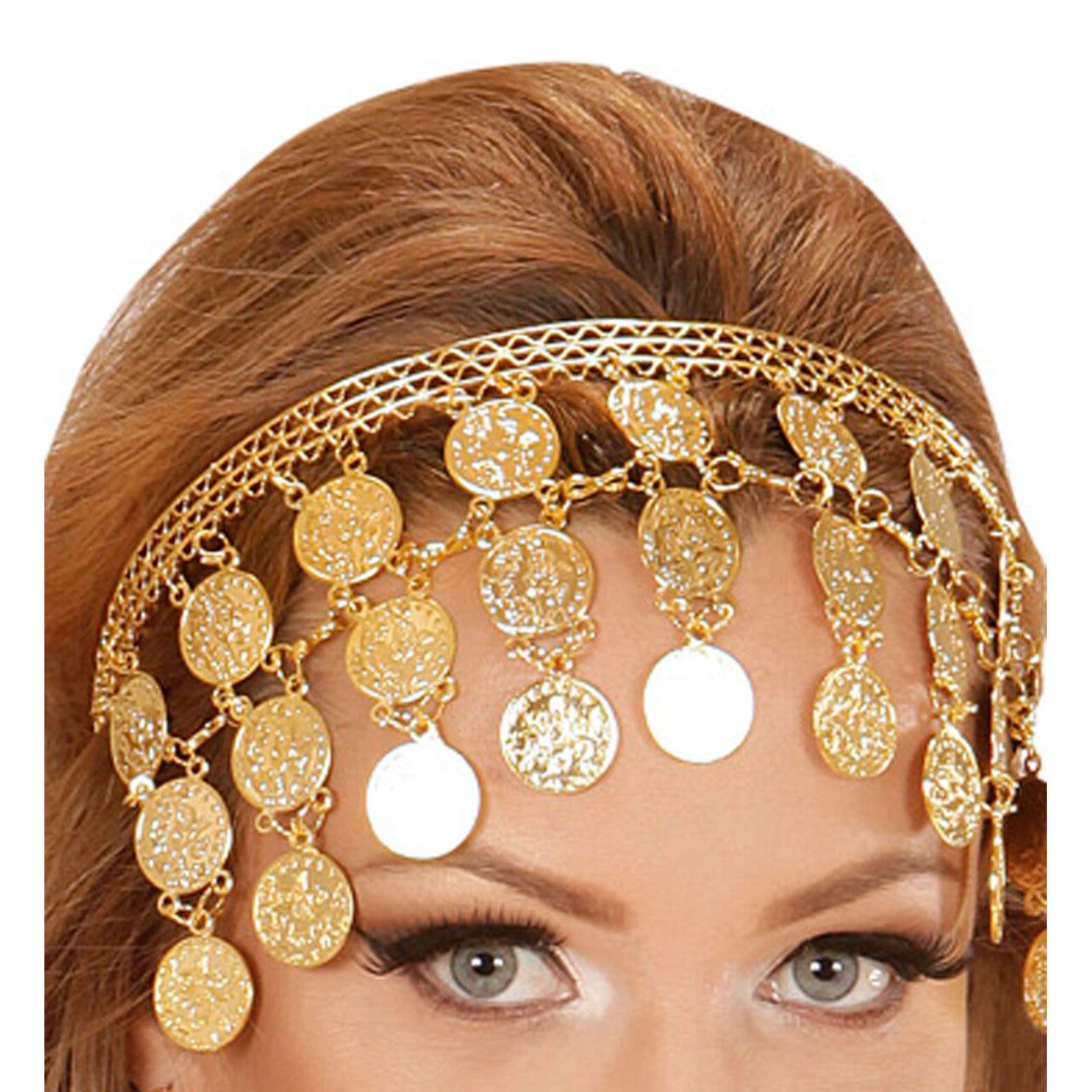 Op deze afbeelding zie je een Accessoires, van het merk Widmann. Arabisch Hoofdstuk Muntjes Goud