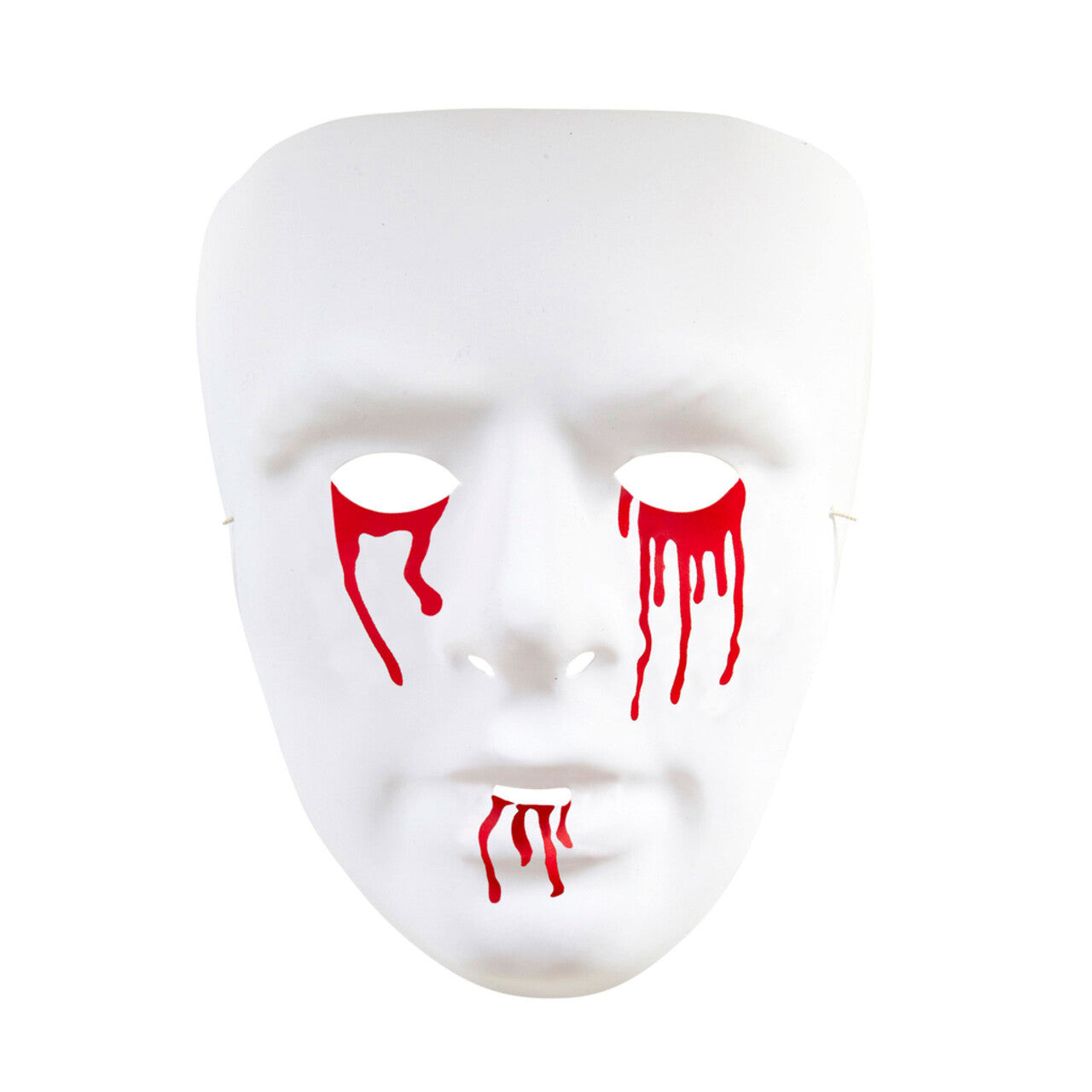 Op deze afbeelding zie je een Accessoires, van het merk Widmann. Masker, Bloedende Ogen En Mond Witte Zombie