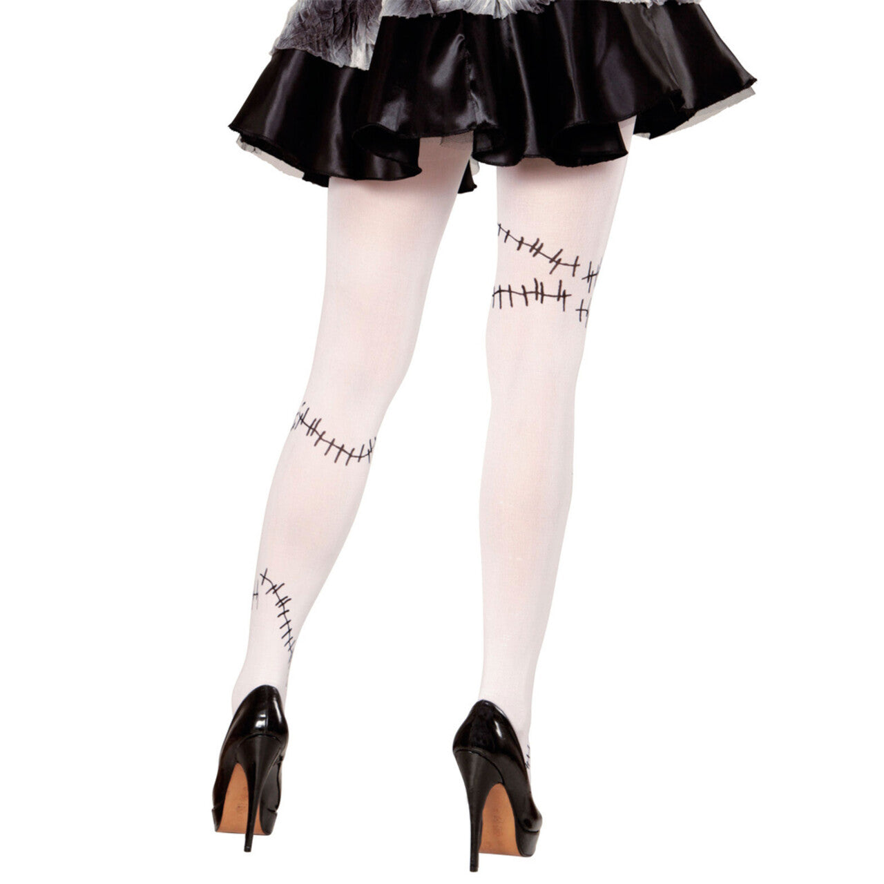 Op deze afbeelding zie je een Accessoires, van het merk Widmann. Ragdoll Panty, Frankenstein Met Stiksels