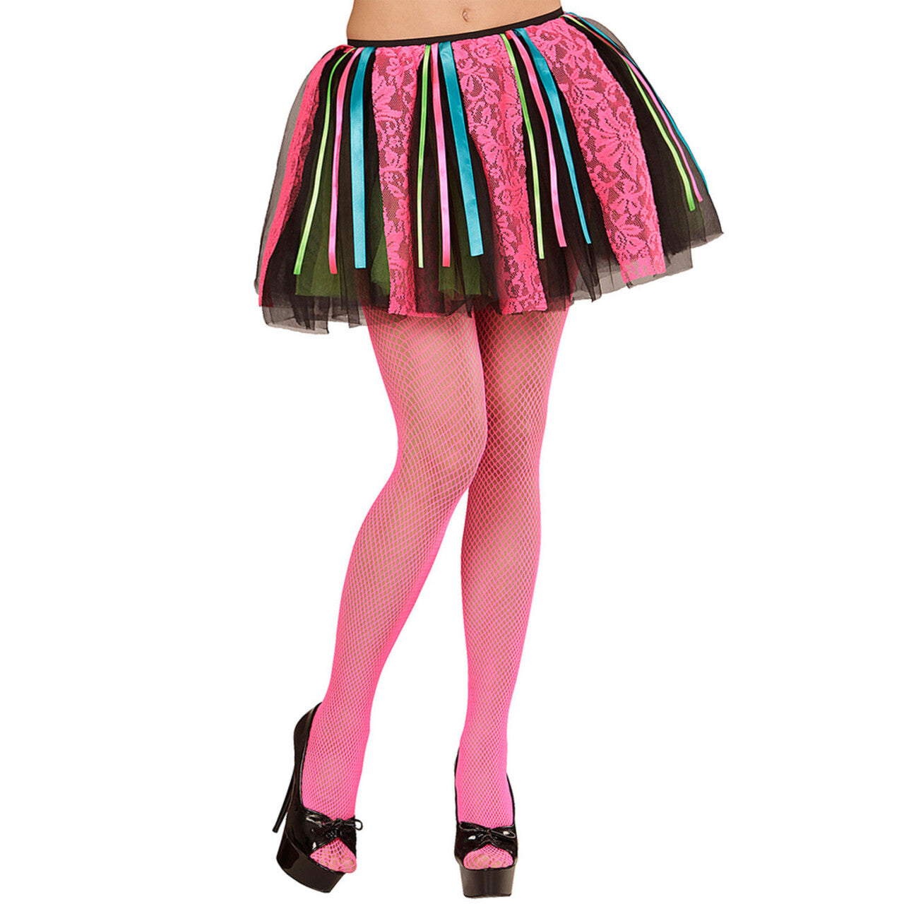 Op deze afbeelding zie je een Accessoires, van het merk Widmann. Dans Tutu, Neon Disco Meerkleurig
