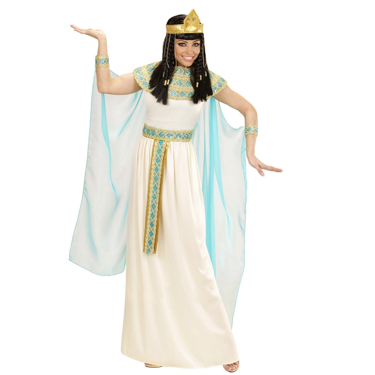 Op deze afbeelding zie je een Kostuums, van het merk Widmann. Cleopatra Van De Nijl Kostuum